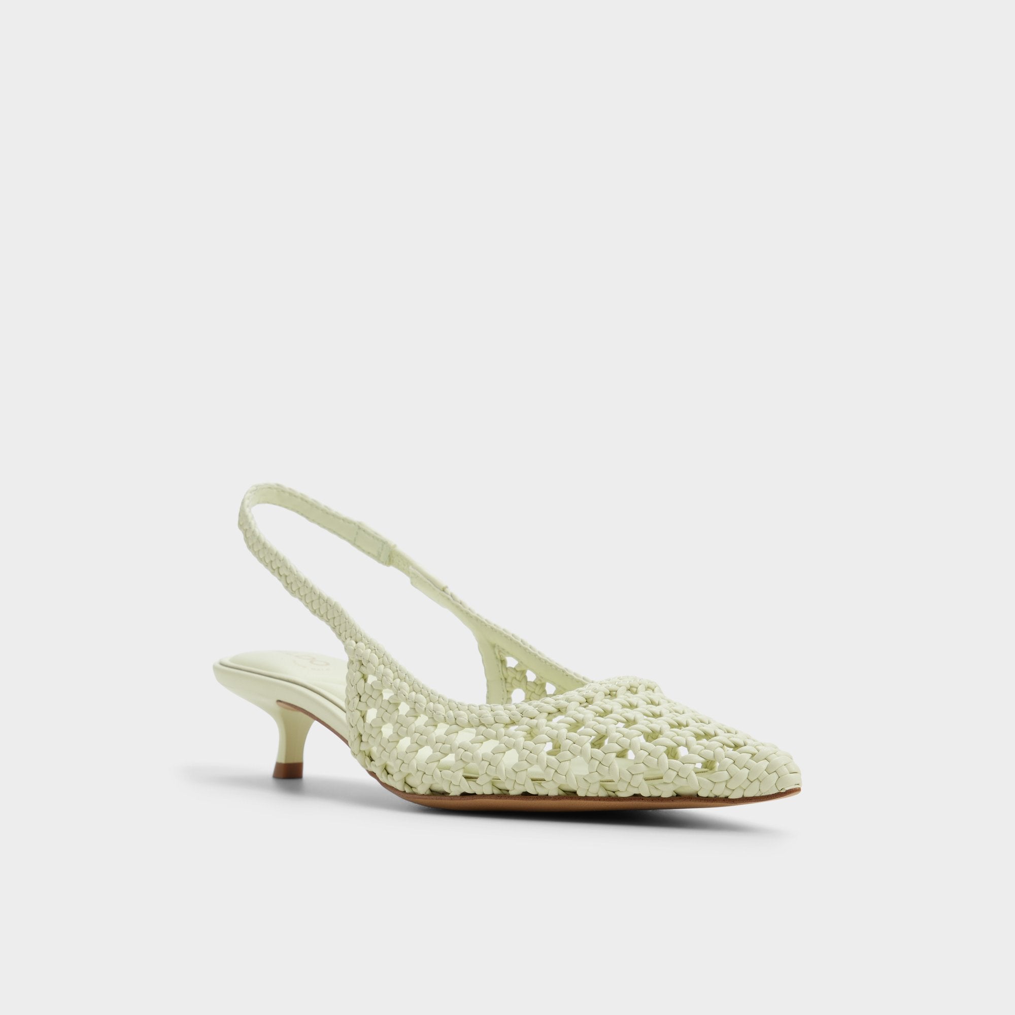 Aldo Violettia in Other Green - Sling back high heel, Kitten heel Other green