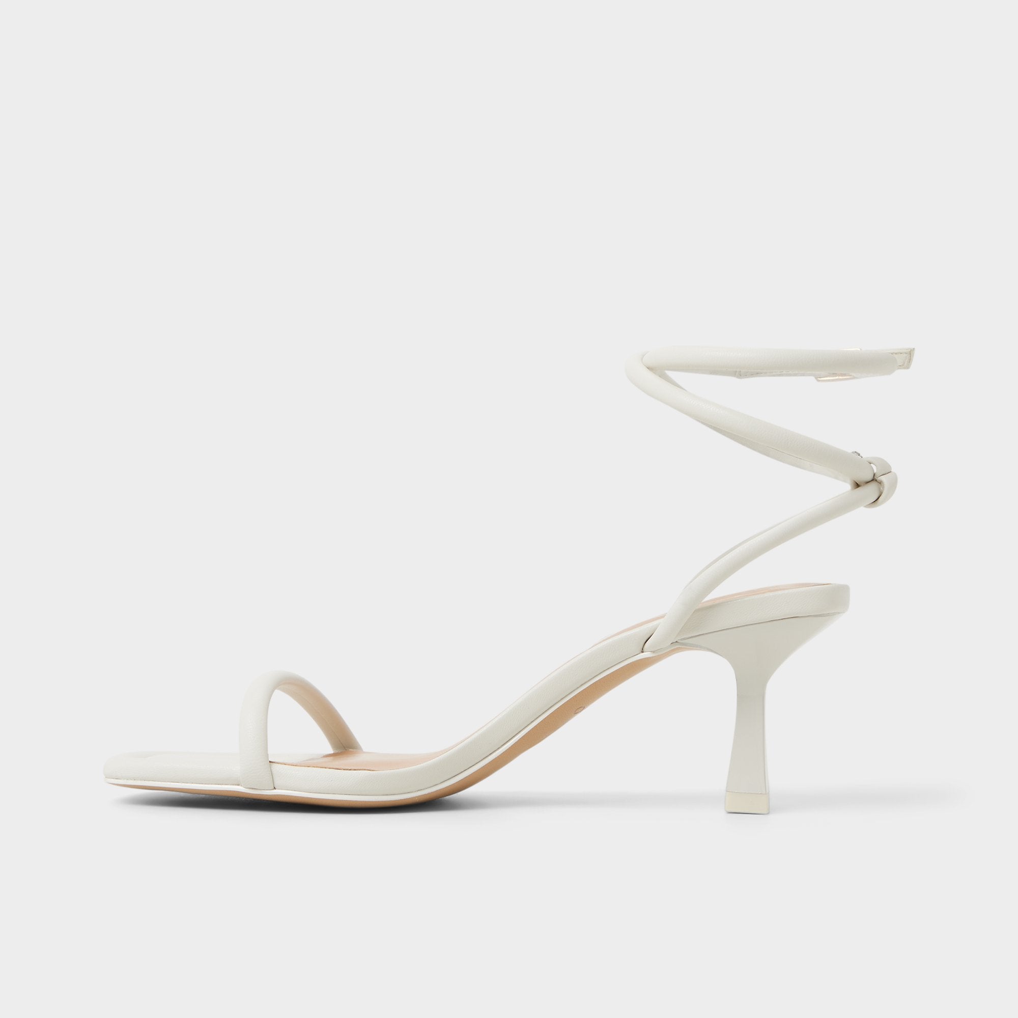 Aldo Demmi White Women's Strappy sandals - , Kitten heel White