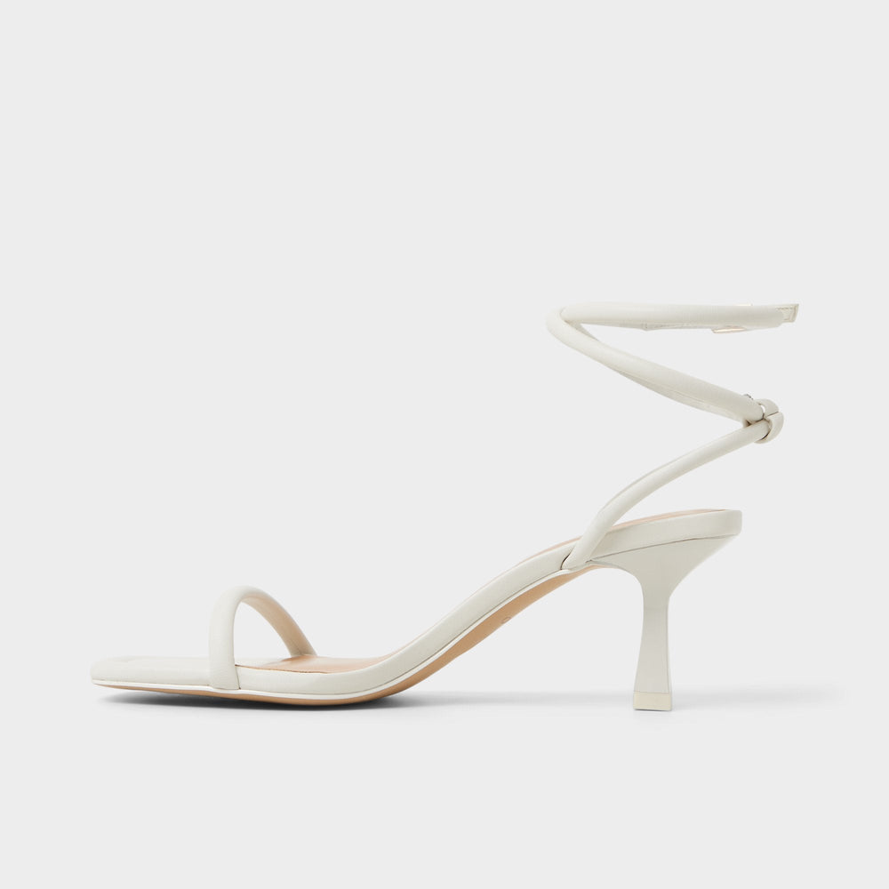 Aldo Demmi White Women's Strappy sandals - , Kitten heel White
