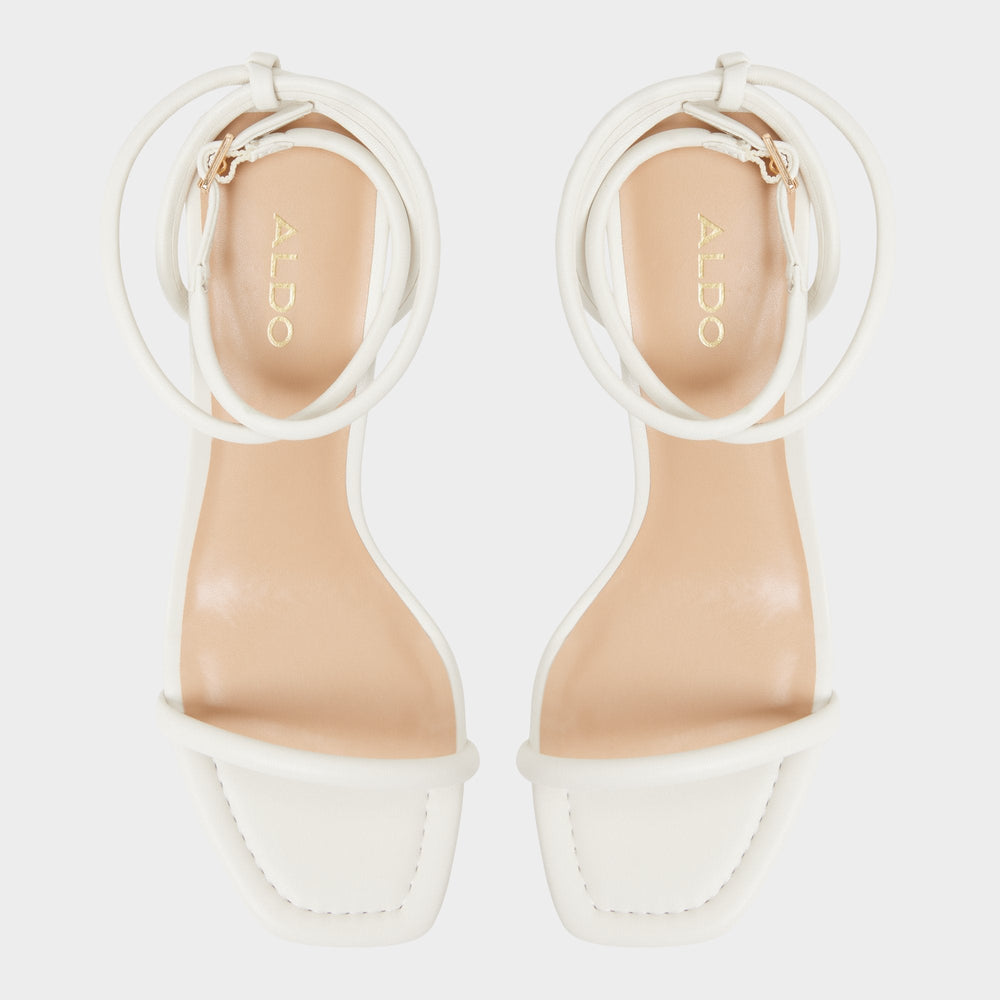 Aldo Demmi White Women's Strappy sandals - , Kitten heel White