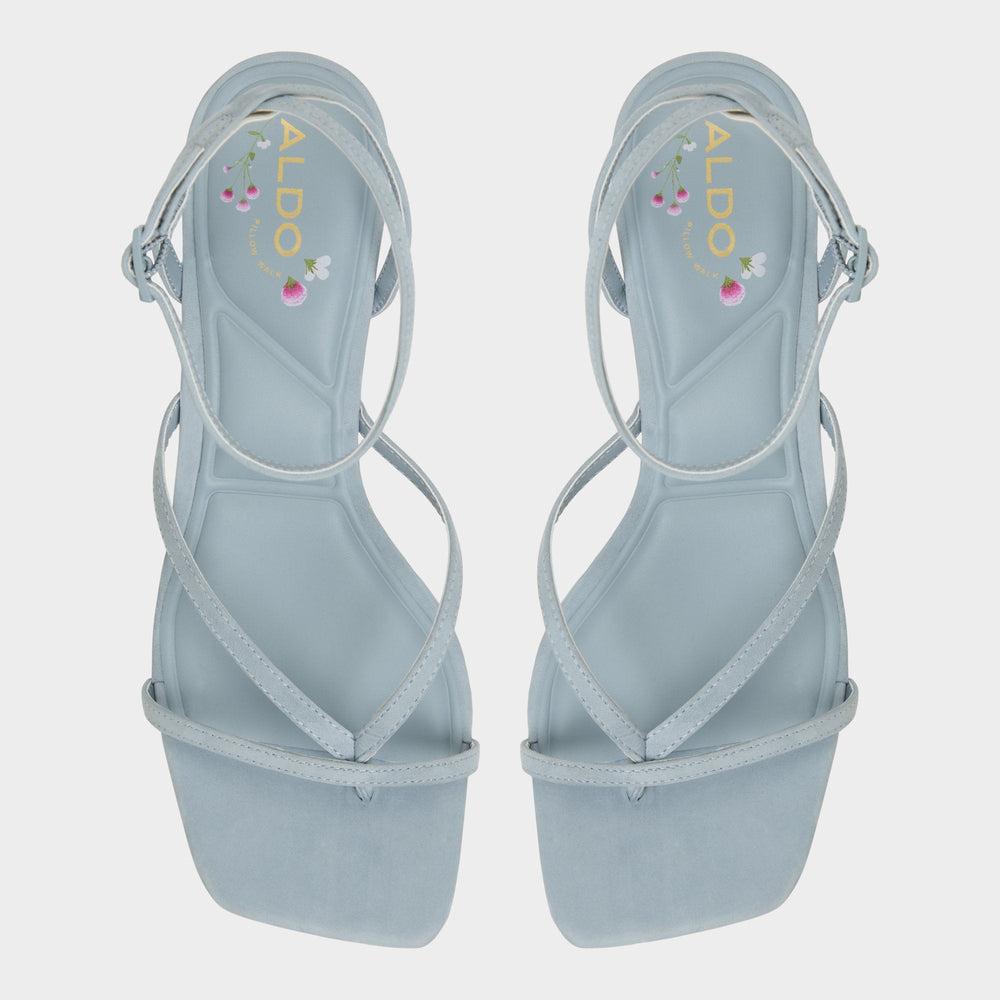 Aldo Soffie Other Blue Women's Strappy sandals - Strappy heeled sandal, Kitten heel Other Blue