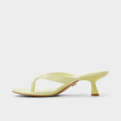Aldo Jump Other Yellow Women's Strappy sandals - Heeled flip flop, Kitten heel Other Yellow