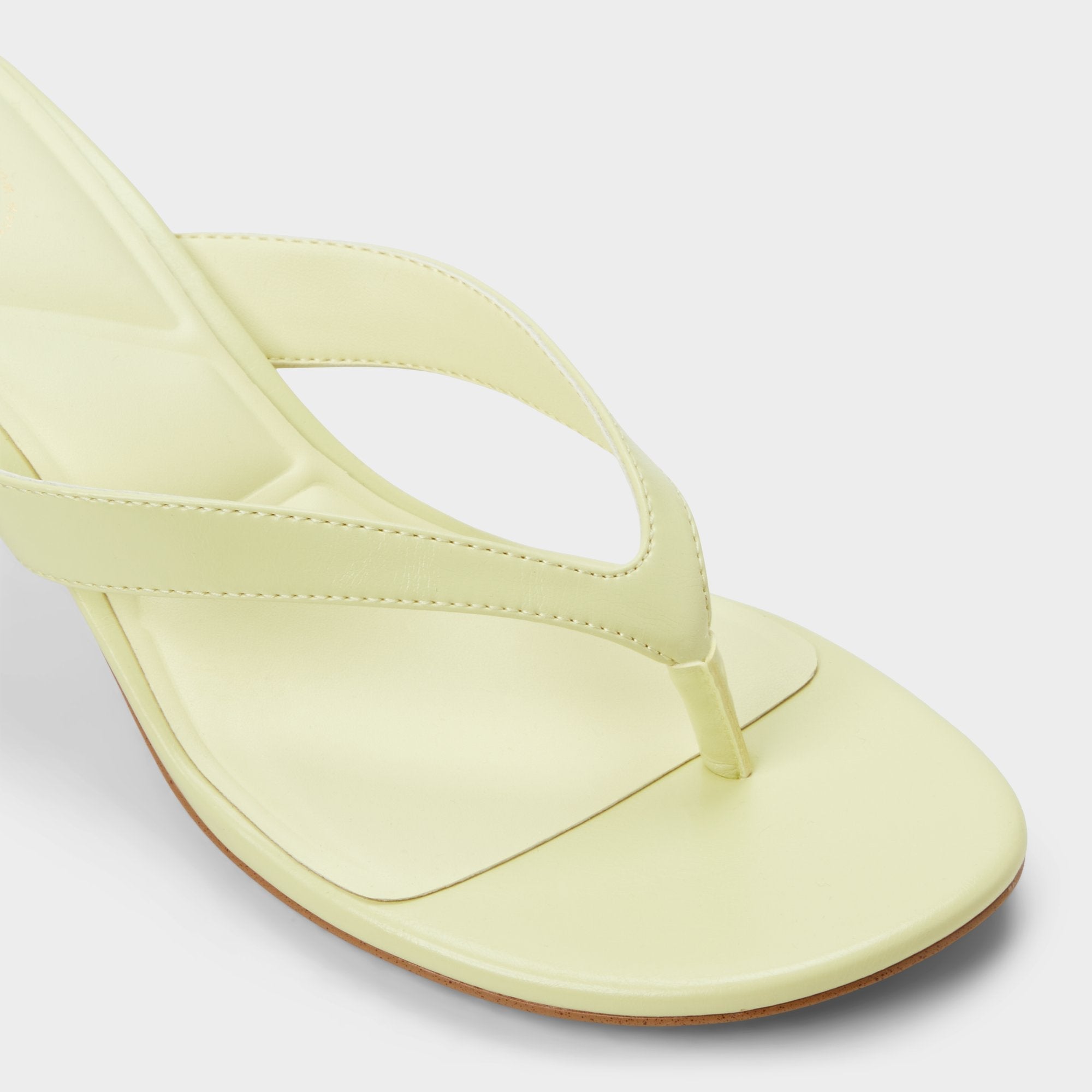 Aldo Jump Other Yellow Women's Strappy sandals - Heeled flip flop, Kitten heel Other Yellow