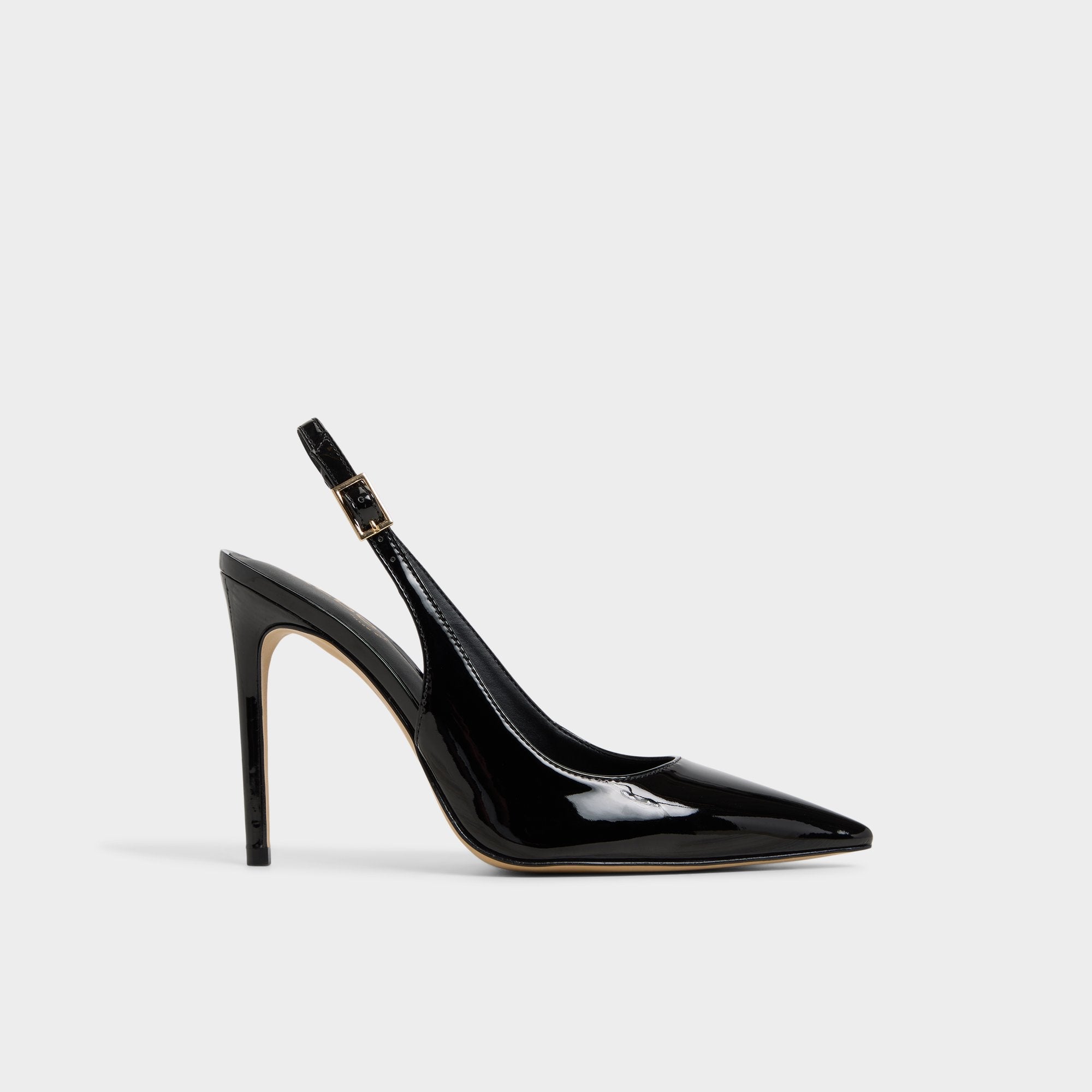 Aldo Stessysling Black Women's Pumps - Sling back high heel, Stiletto heel Black