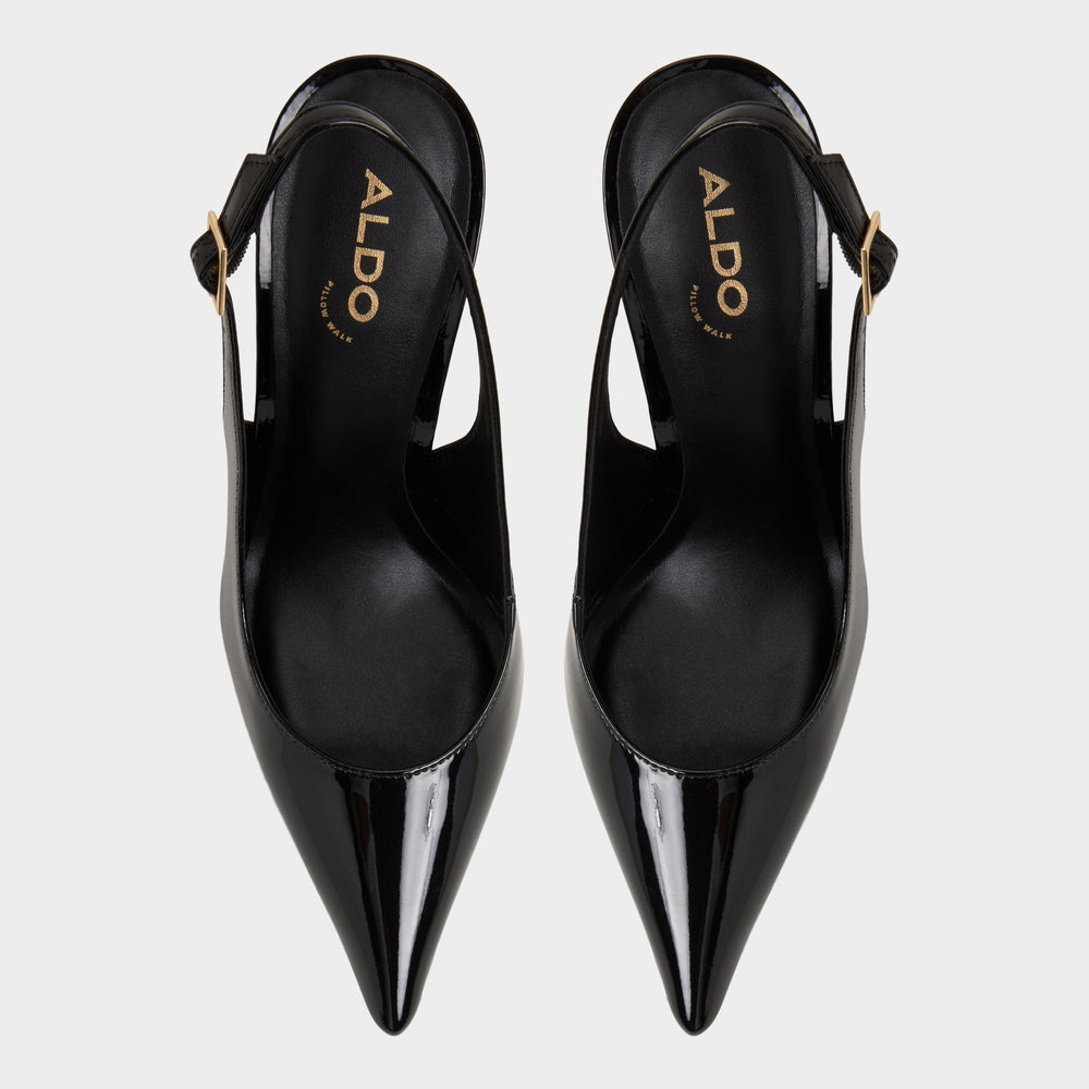 Aldo Stessysling Black Women's Pumps - Sling back high heel, Stiletto heel Black