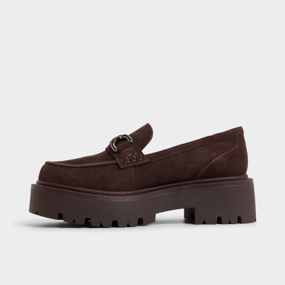 Aldo Oneameth in Dark Brown - Loafer, Lug sole Dark brown