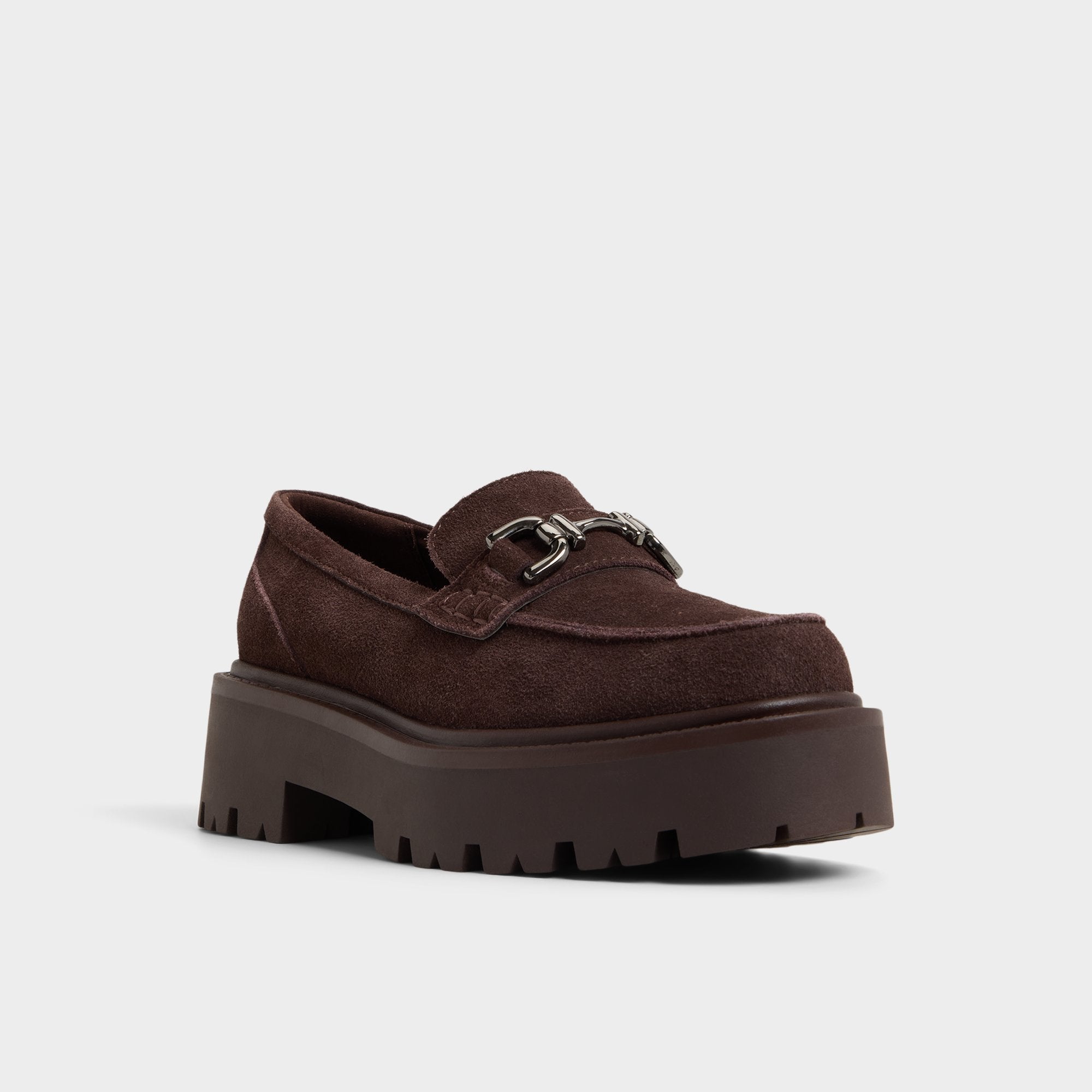 Aldo Oneameth in Dark Brown - Loafer, Lug sole Dark brown