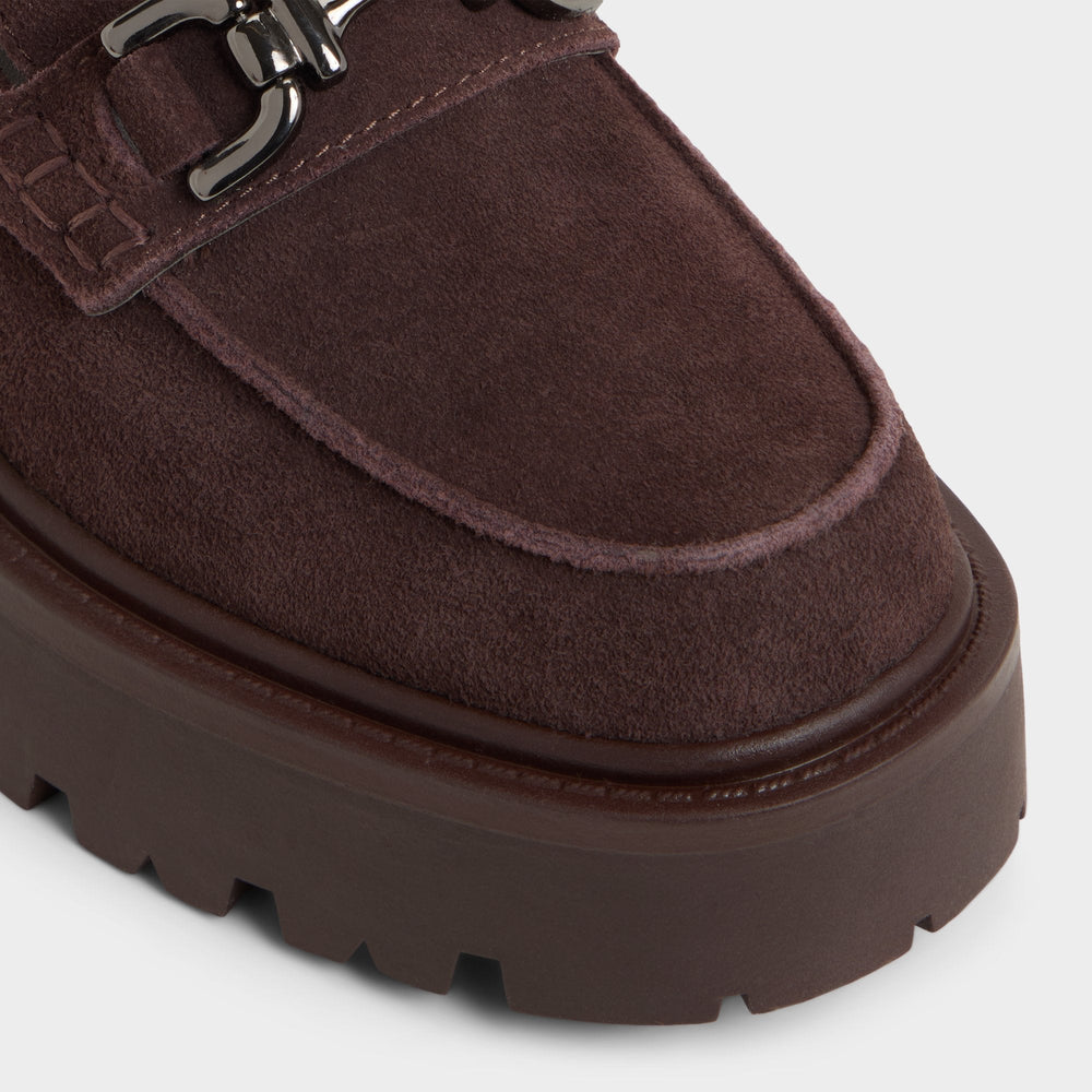 Aldo Oneameth in Dark Brown - Loafer, Lug sole Dark brown