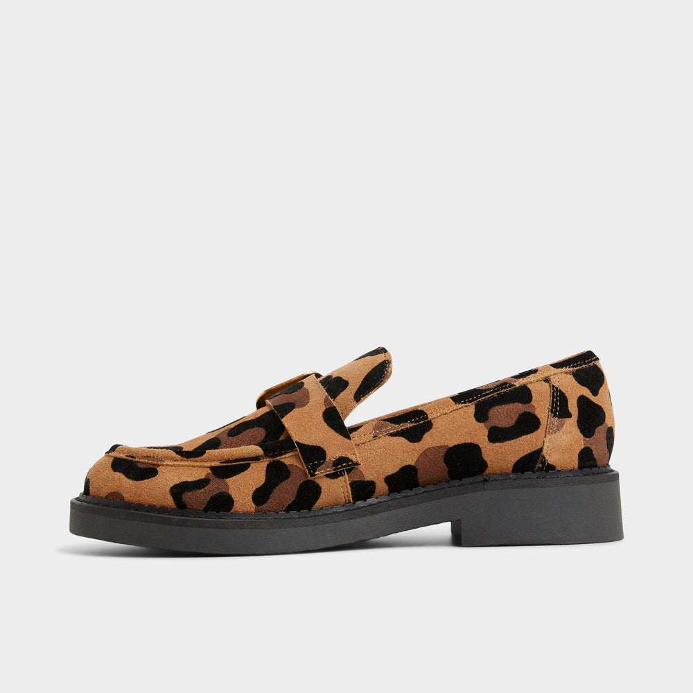 Aldo Kalya in Brown Multi - Loafer, Block heel Brown Multi