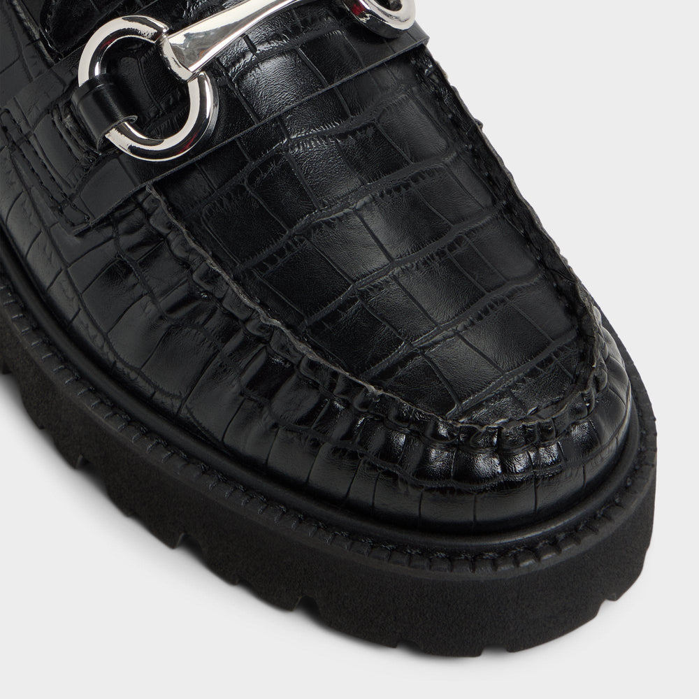 Aldo Danrose Black Women's Loafers & Oxfords - Loafer, Lug sole Black