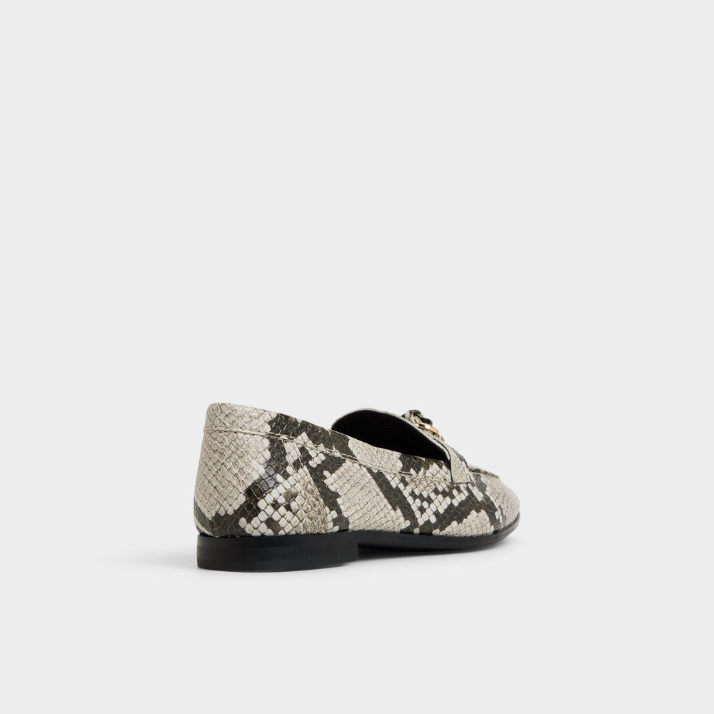 Aldo Ybilide White/Black Women's Loafers & Oxfords - Loafer White/Black