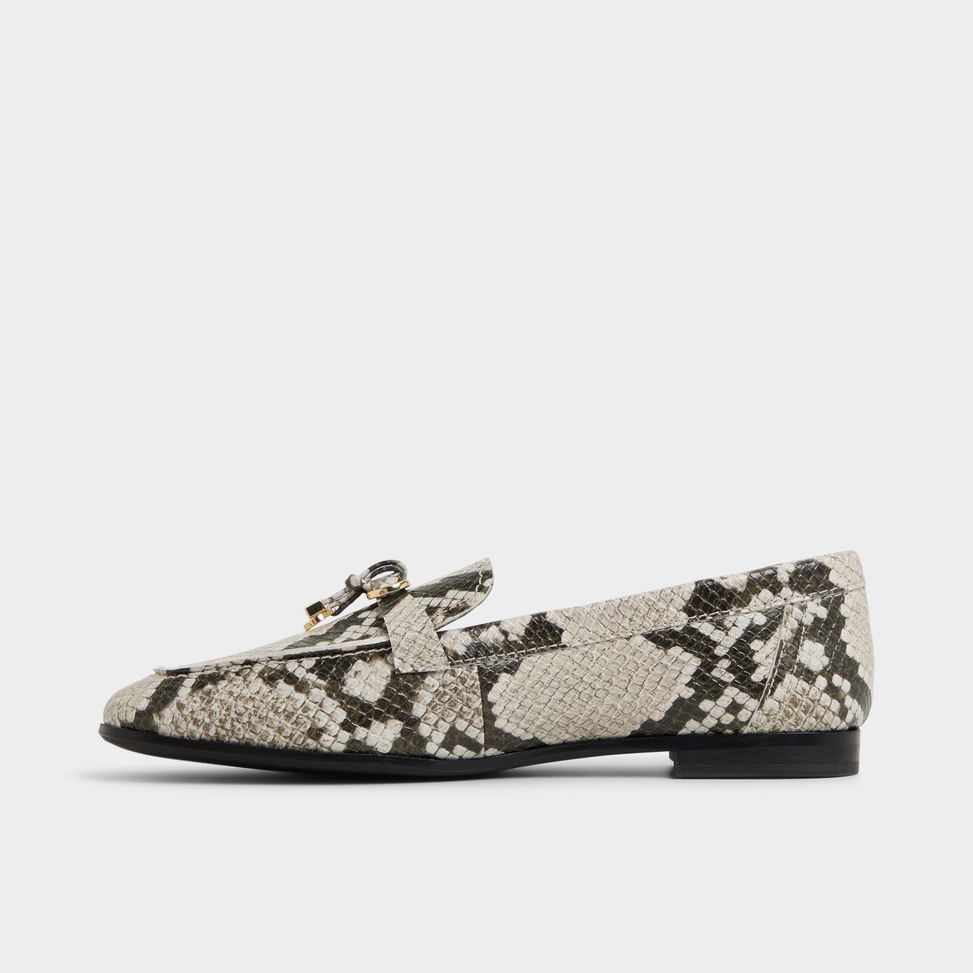 Aldo Ybilide White/Black Women's Loafers & Oxfords - Loafer White/Black
