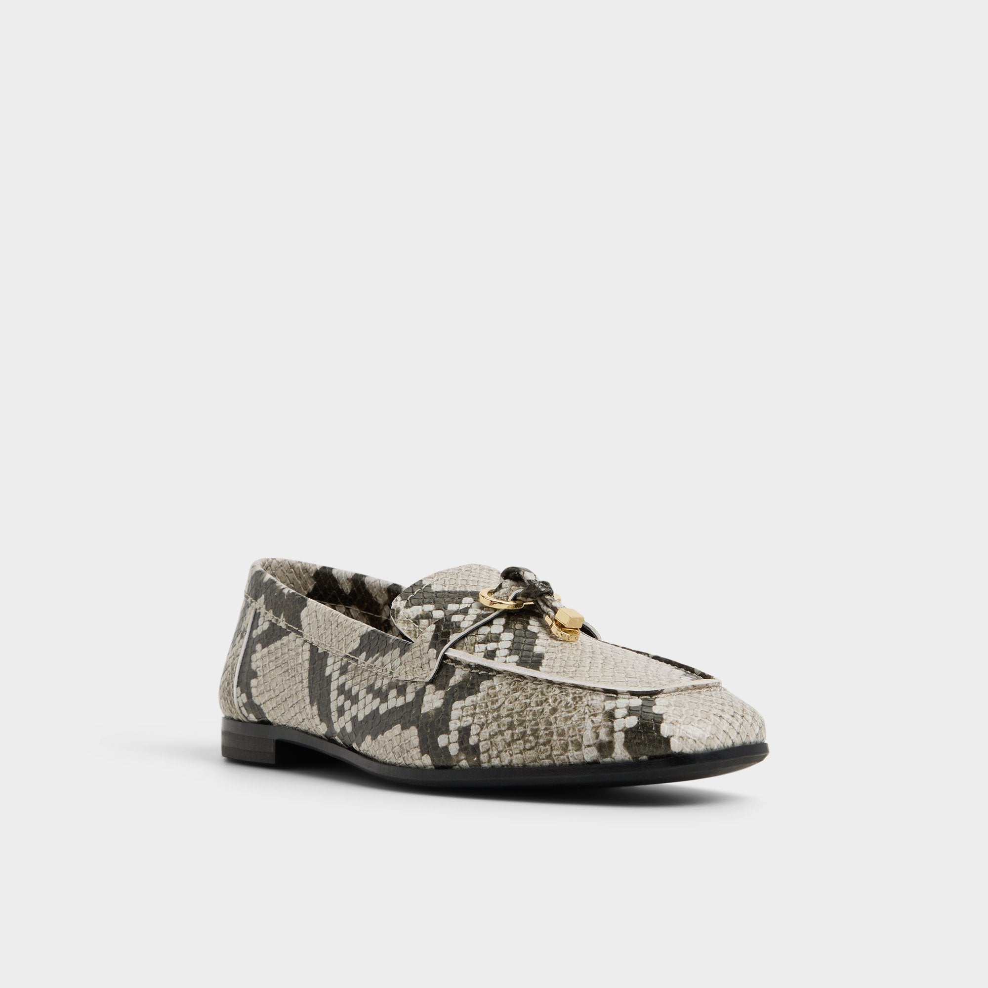 Aldo Ybilide White/Black Women's Loafers & Oxfords - Loafer White/Black