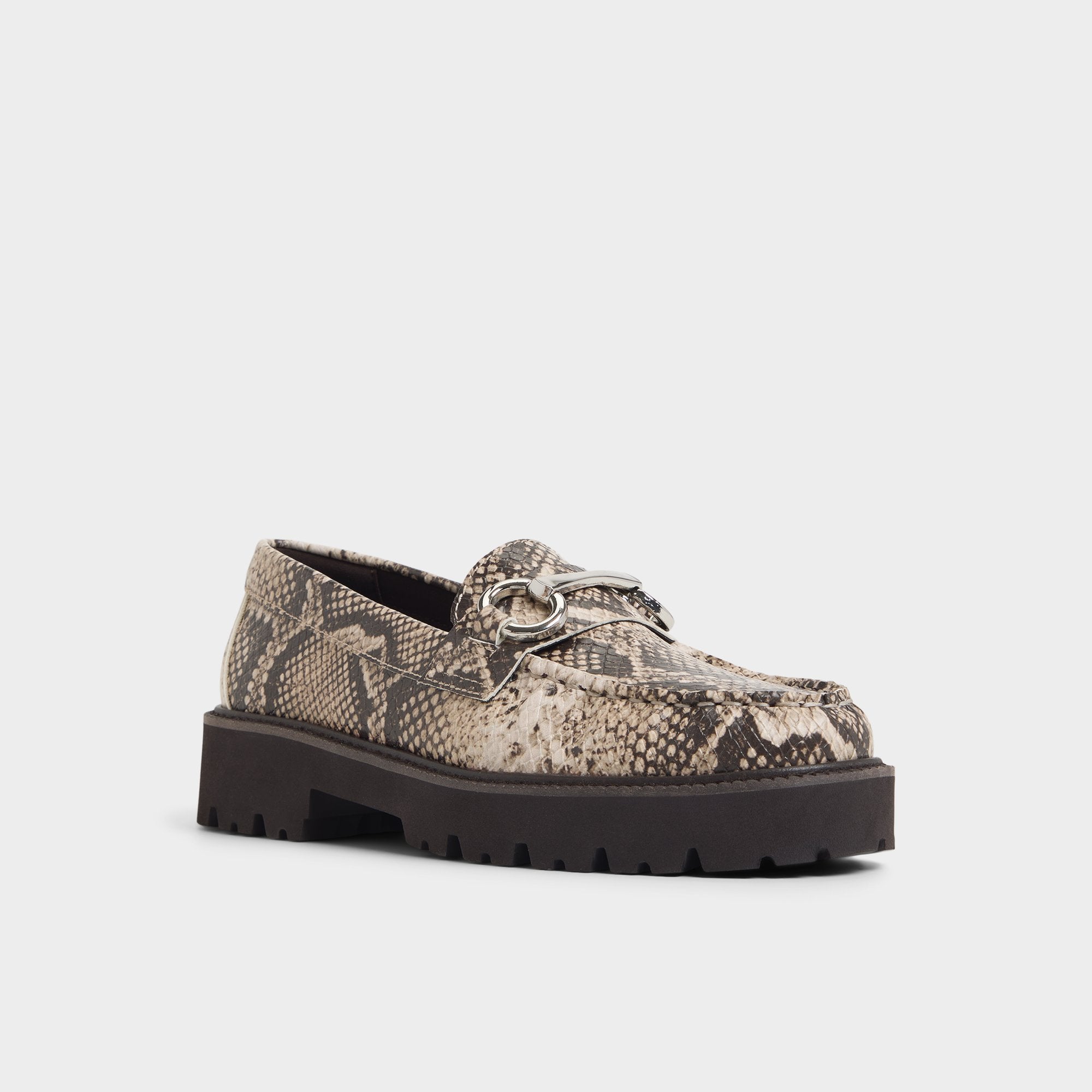 Aldo Danrose in Open Brown - Loafer, Lug sole Open Brown