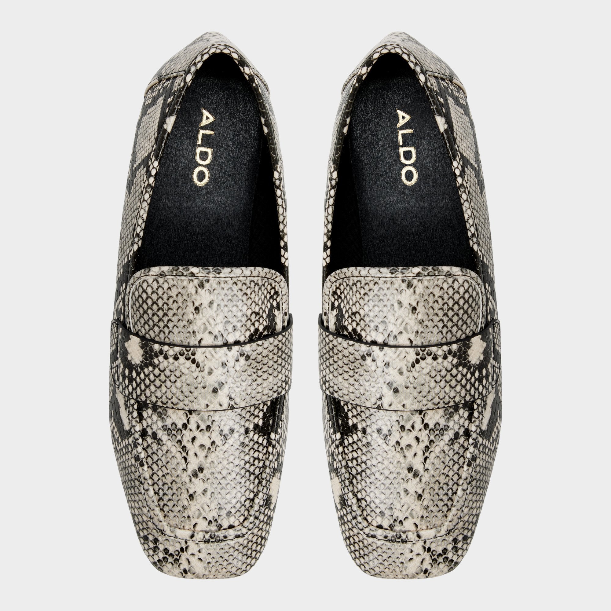 Aldo Bellamyy Black/White Women's Loafers & Oxfords - Loafer Black/White