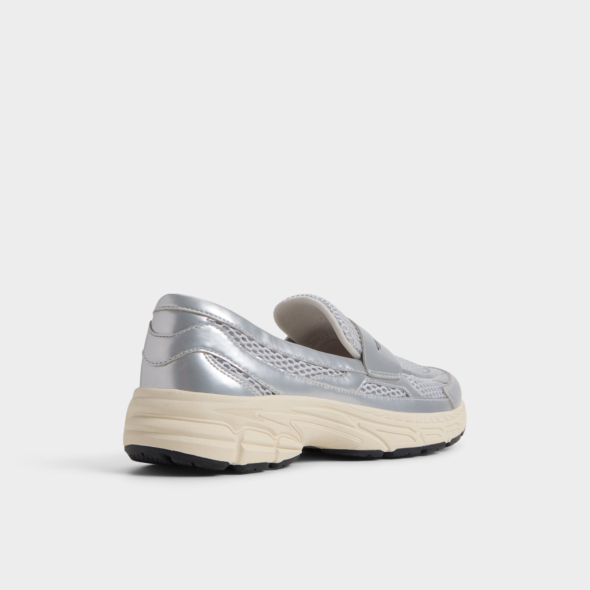 Aldo Loffy in Silver - Loafer, Jogger sole Silver