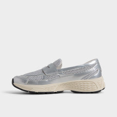 Aldo Loffy in Silver - Loafer, Jogger sole Silver