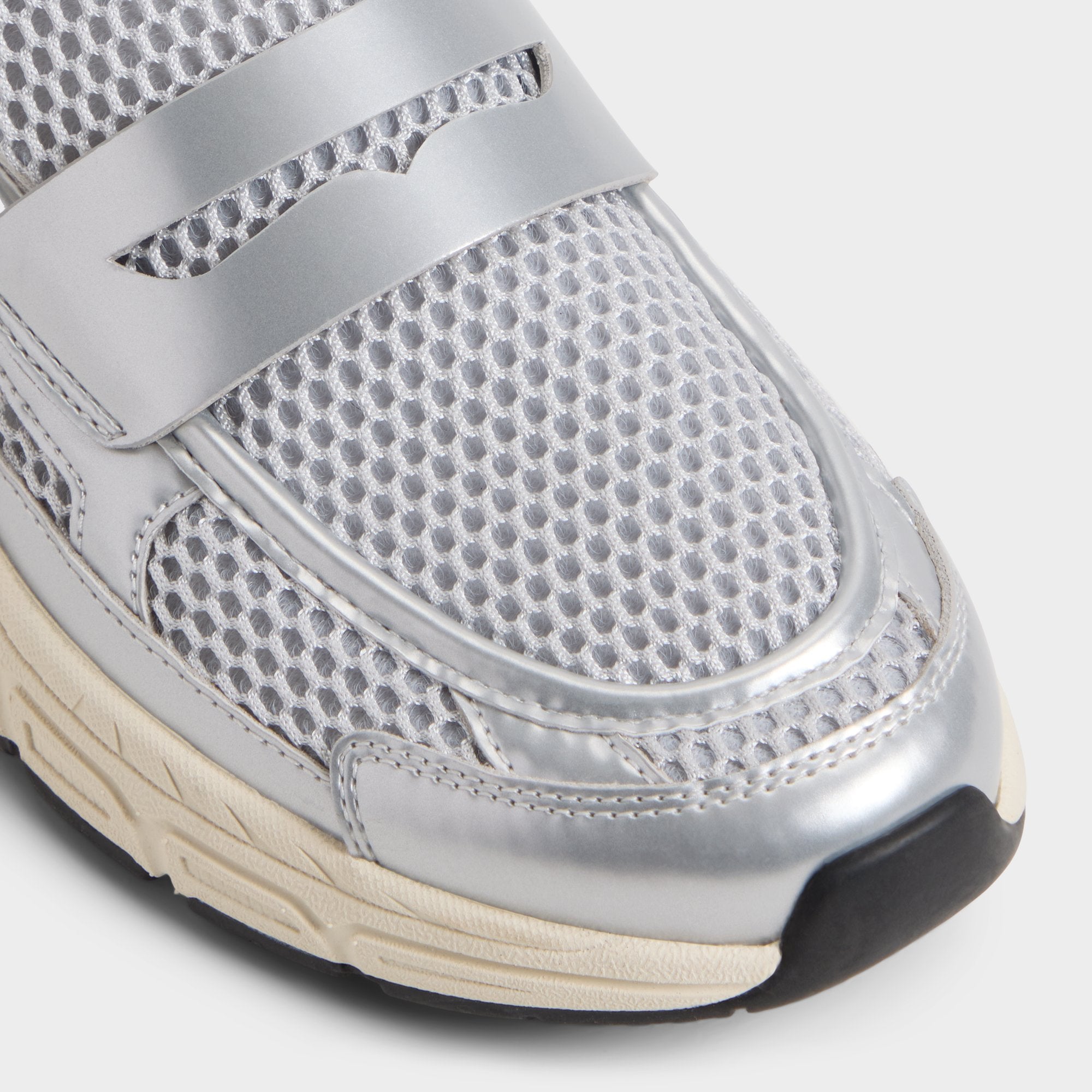 Aldo Loffy in Silver - Loafer, Jogger sole Silver