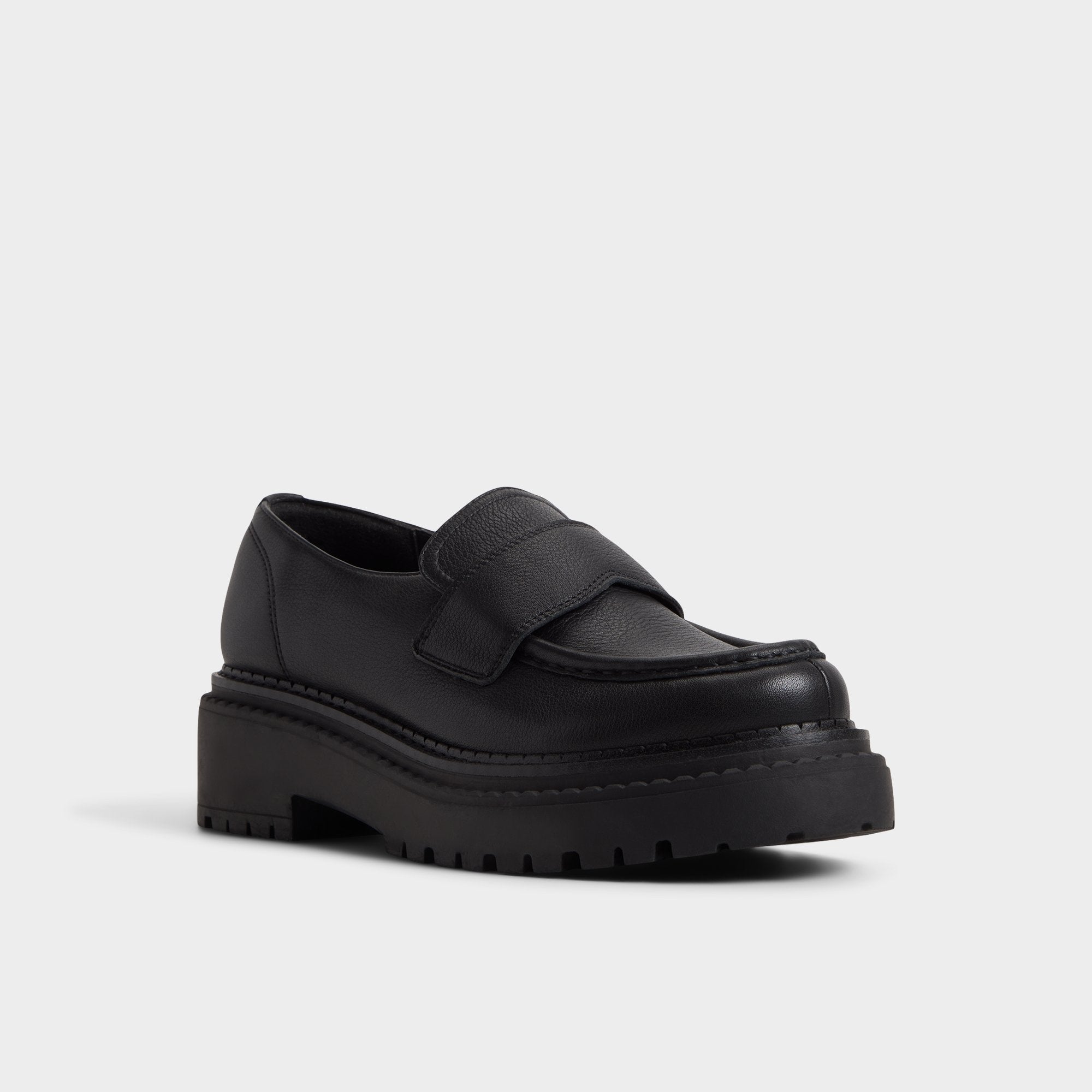 Aldo Miravella in Black - Loafer, Lug sole Black