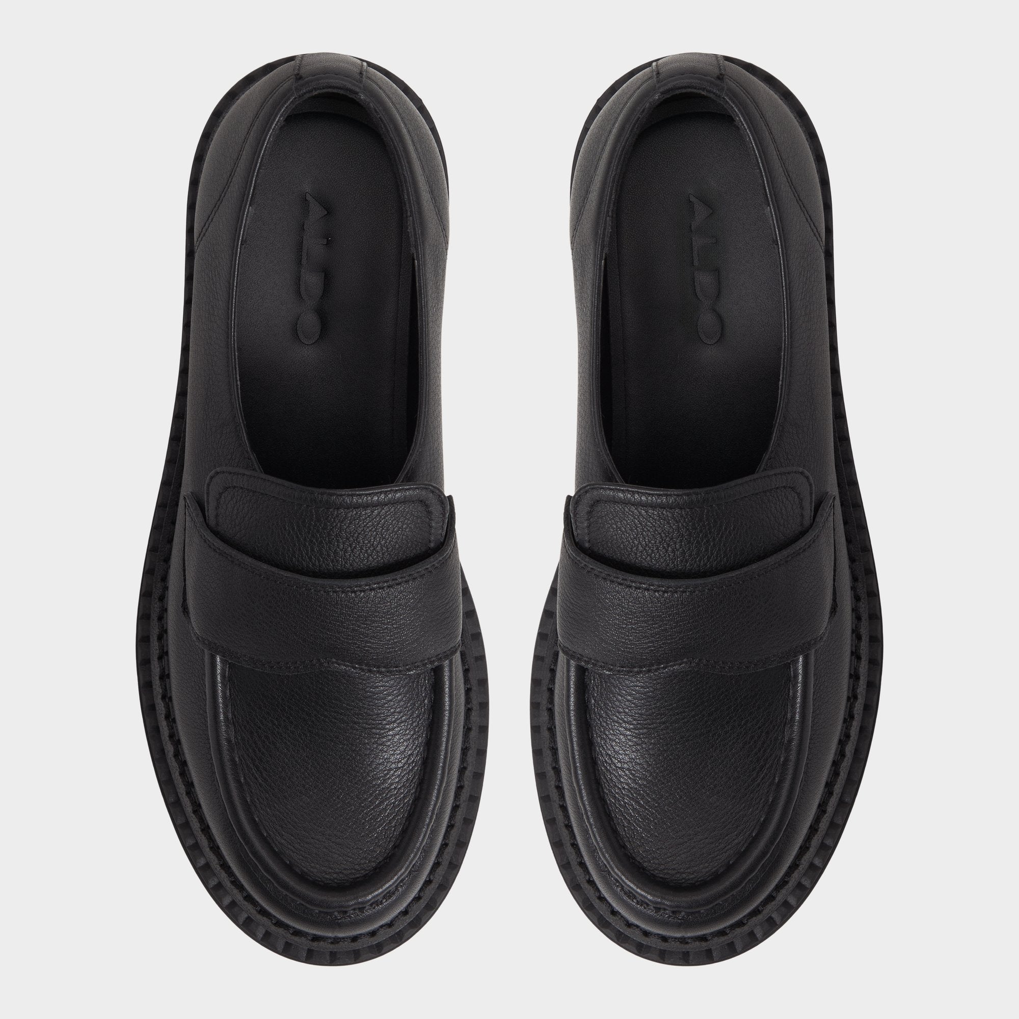 Aldo Miravella in Black - Loafer, Lug sole Black