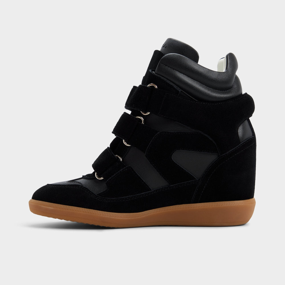 Aldo Bellissamo in Black - Wedge sneaker, Wedge heel Black