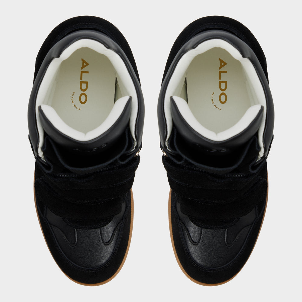 Aldo Bellissamo in Black - Wedge sneaker, Wedge heel Black