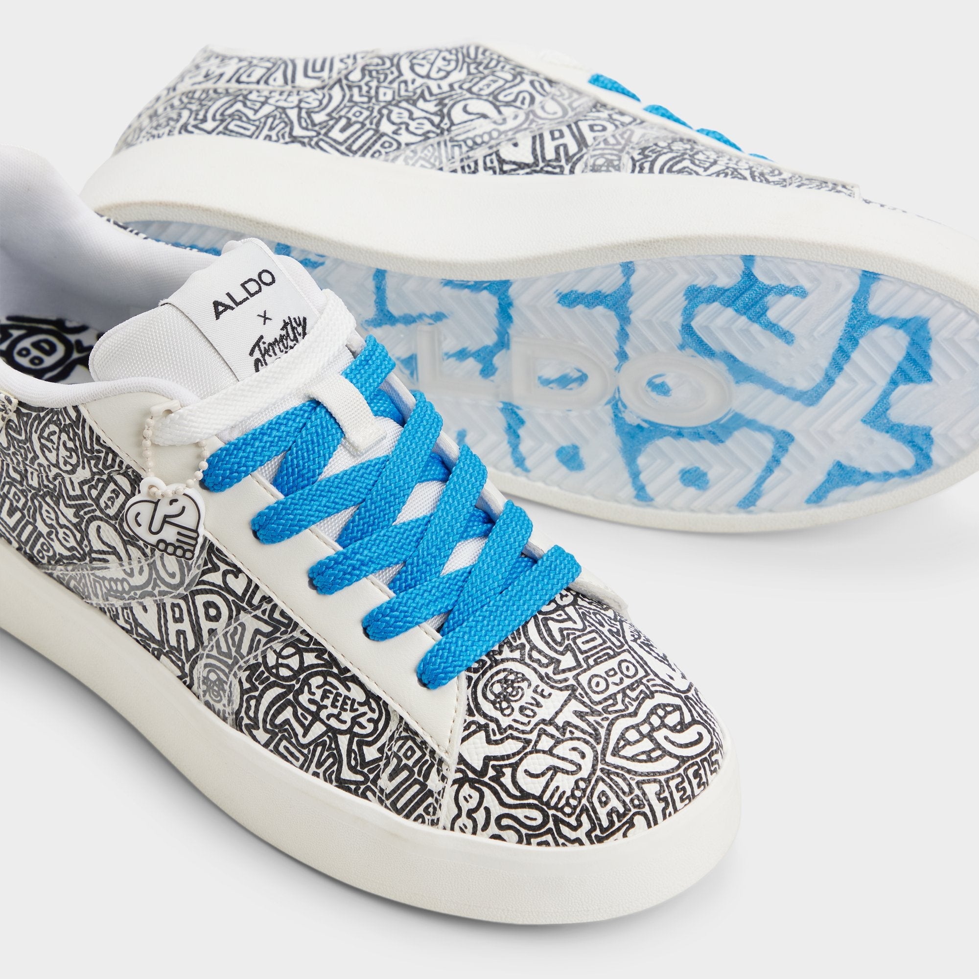 Aldo Timothy in Goodman White Black14038432 - Low top sneaker, Cup sole White/Black