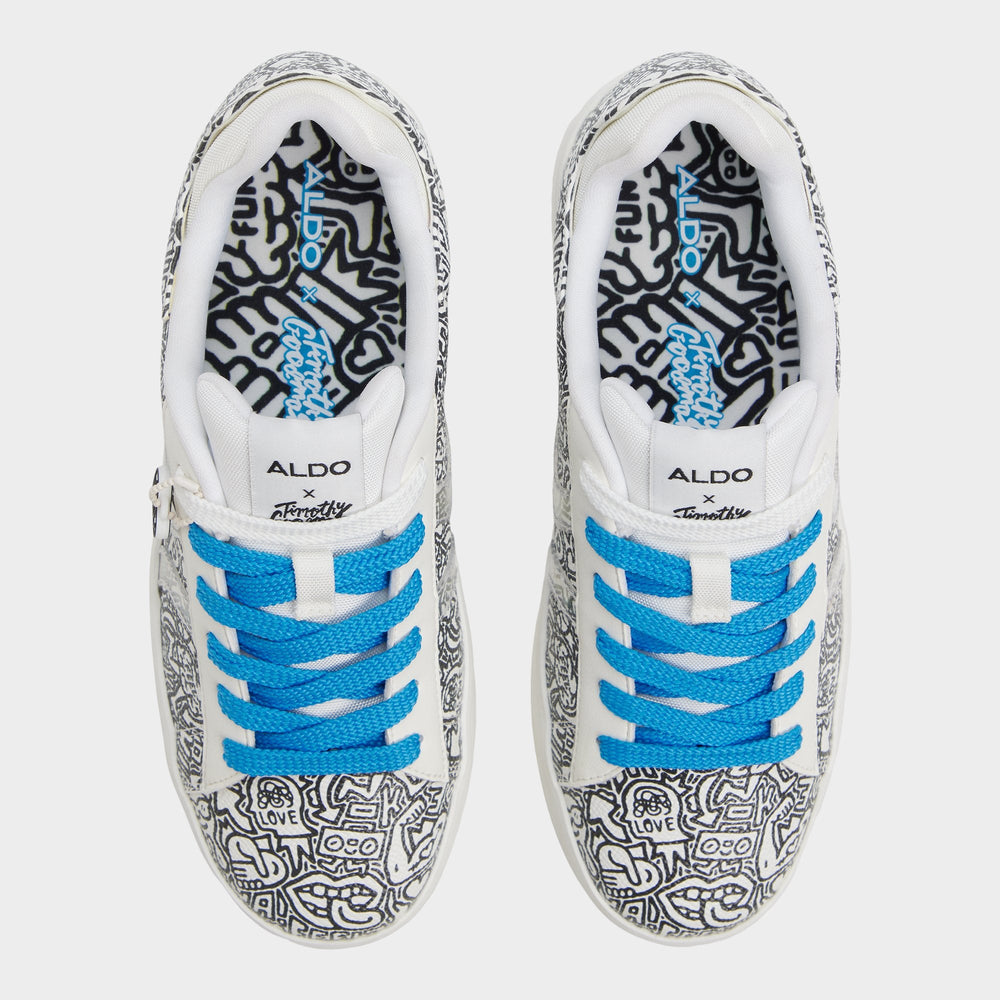 Aldo Timothy in Goodman White Black14038432 - Low top sneaker, Cup sole White/Black