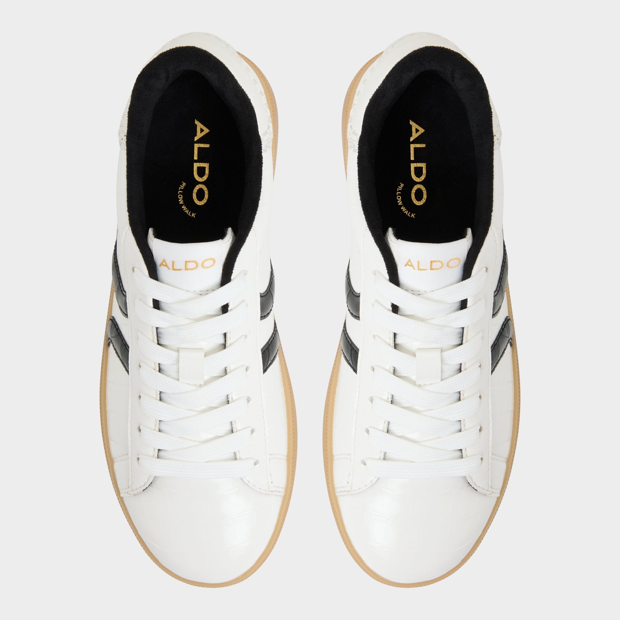 Aldo Chicsneaker2 White/Black Women's Low top sneakers - Sneaker, Cup sole White/black