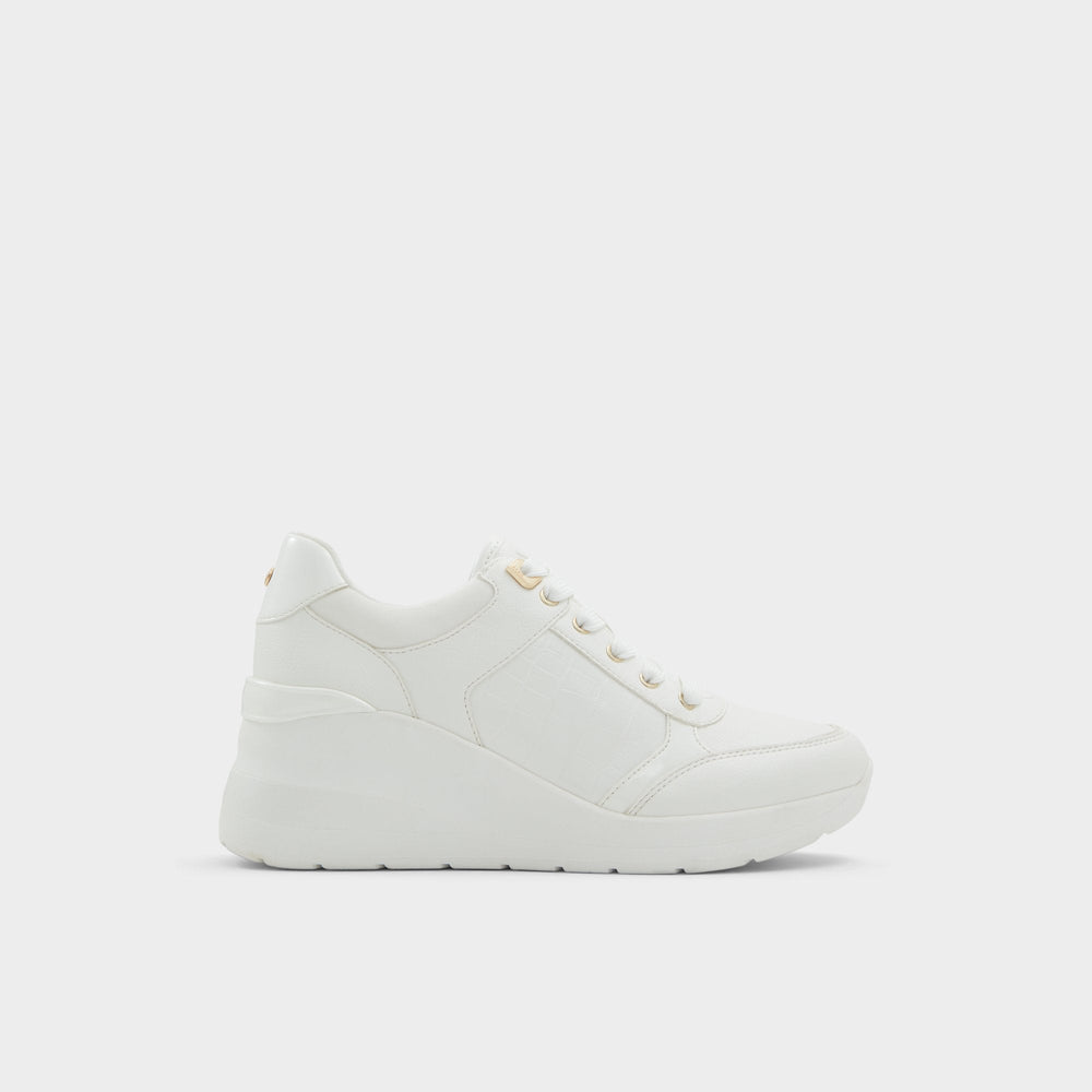 Aldo Iconistep White Overflow Women's Low top sneakers - Wedge sneaker, Wedge heel White overflow