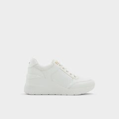 Aldo Iconistep White Overflow Women's Low top sneakers - Wedge sneaker, Wedge heel White overflow