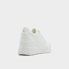 Aldo Iconistep White Overflow Women's Low top sneakers - Wedge sneaker, Wedge heel White overflow