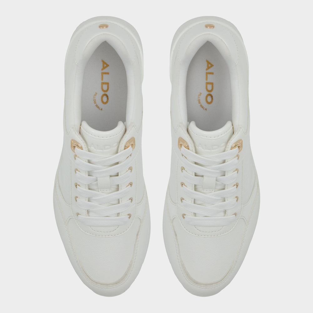 Aldo Iconistep White Overflow Women's Low top sneakers - Wedge sneaker, Wedge heel White overflow