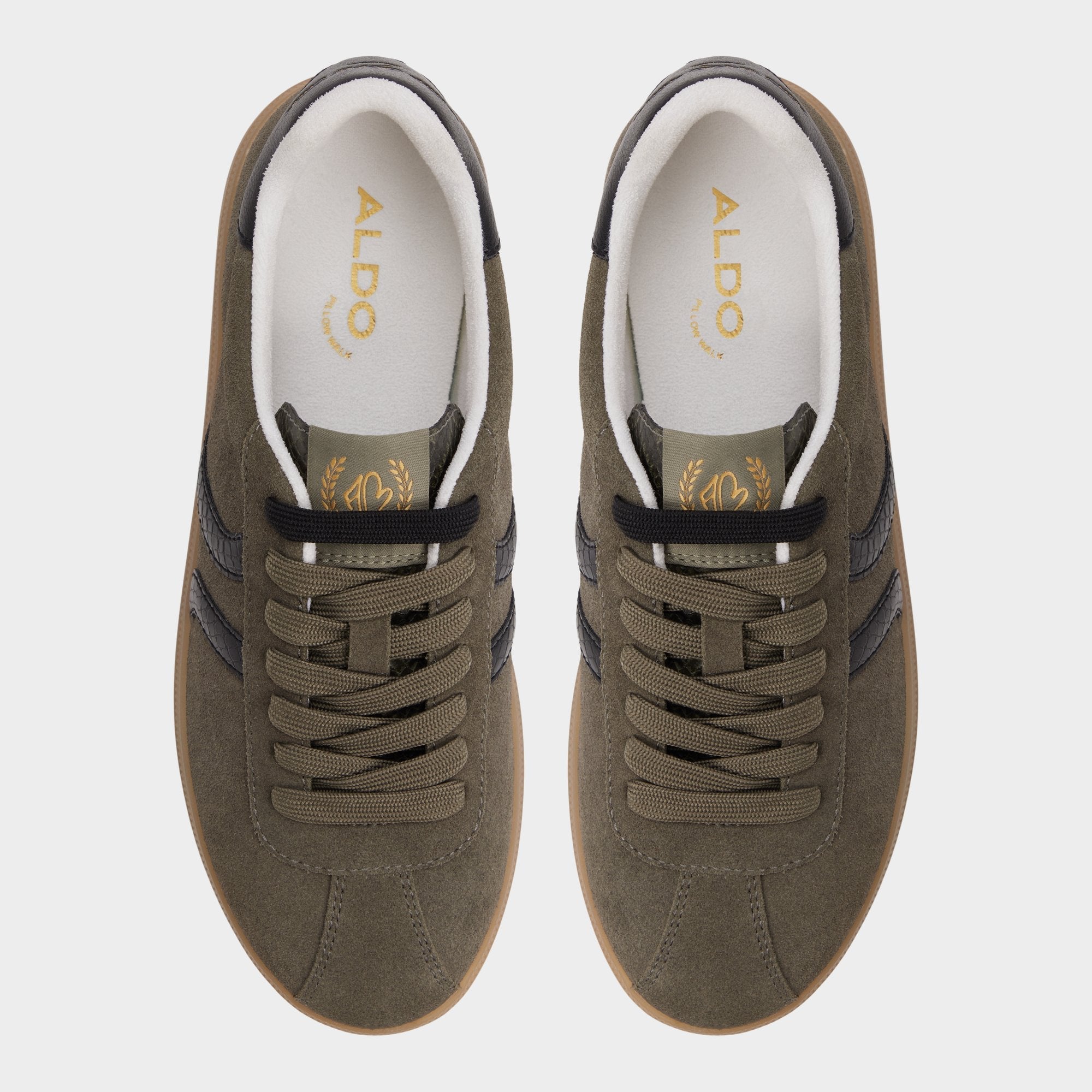 Aldo Chicsneaker in Olive - Low top sneaker, Cup sole Olive