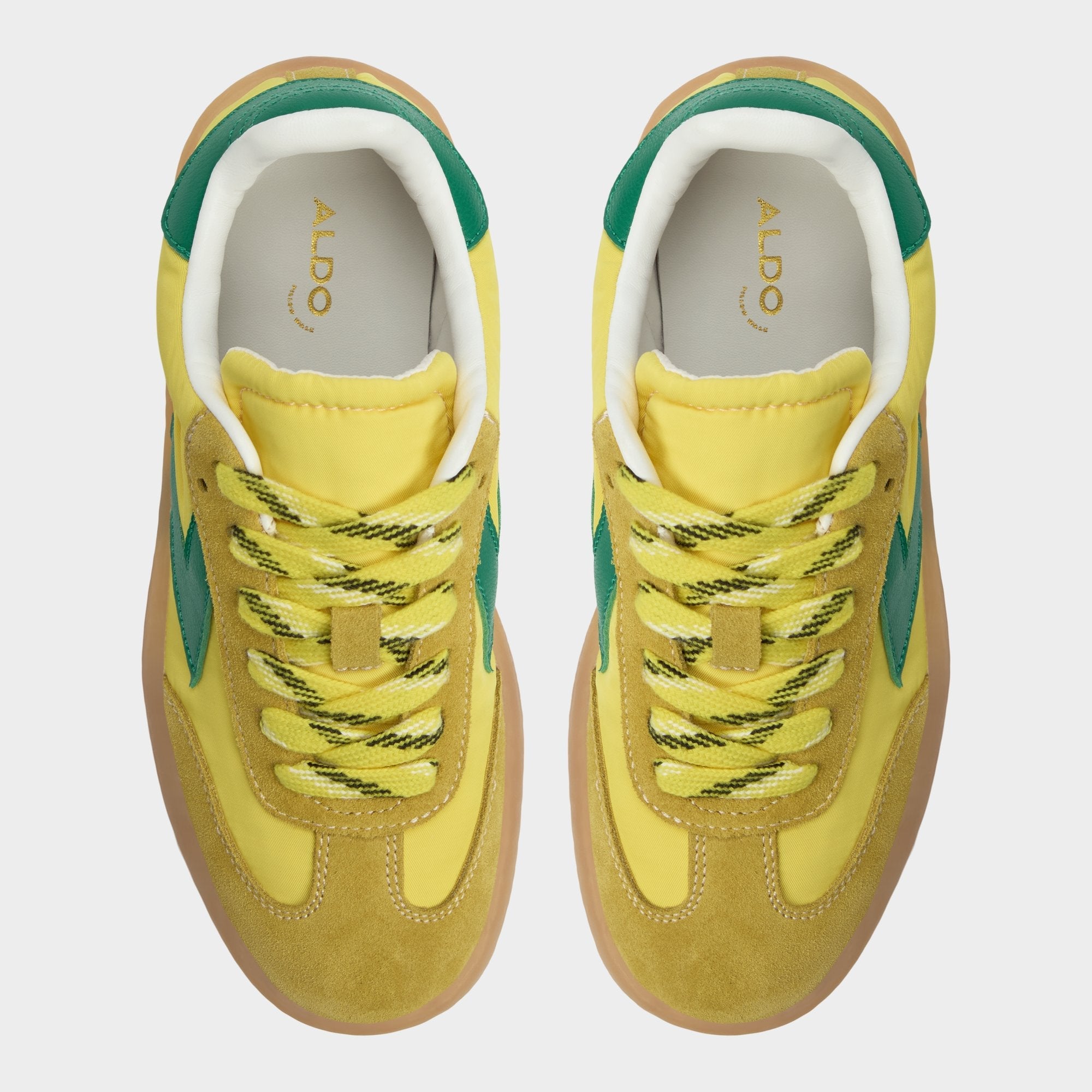 Aldo Retrostep Yellow Multi Women's Low top sneakers - Low top sneaker, Jogger sole Yellow Multi