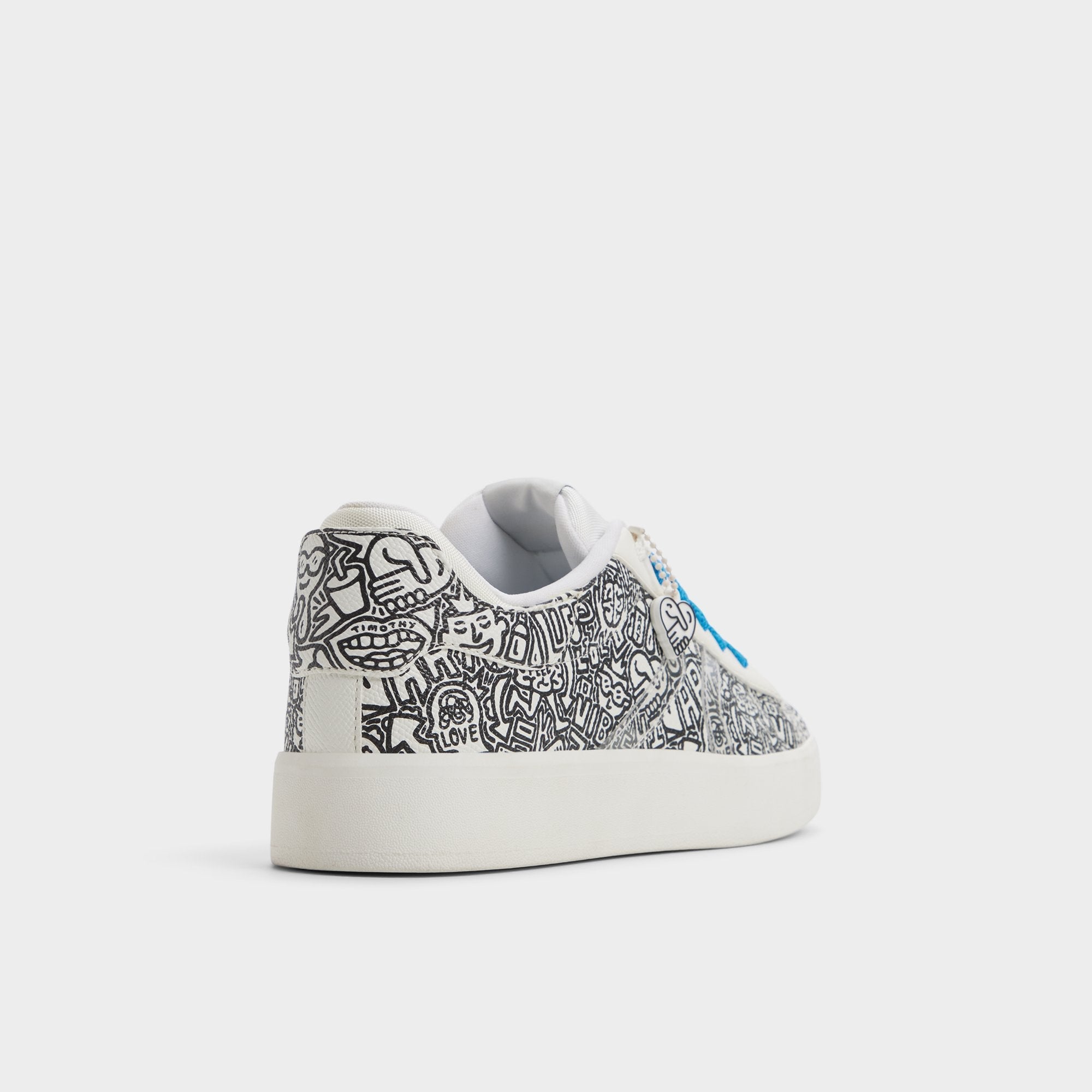 Aldo Timothy in Goodman White Black - Women's low top sneaker, Cup sole White/black