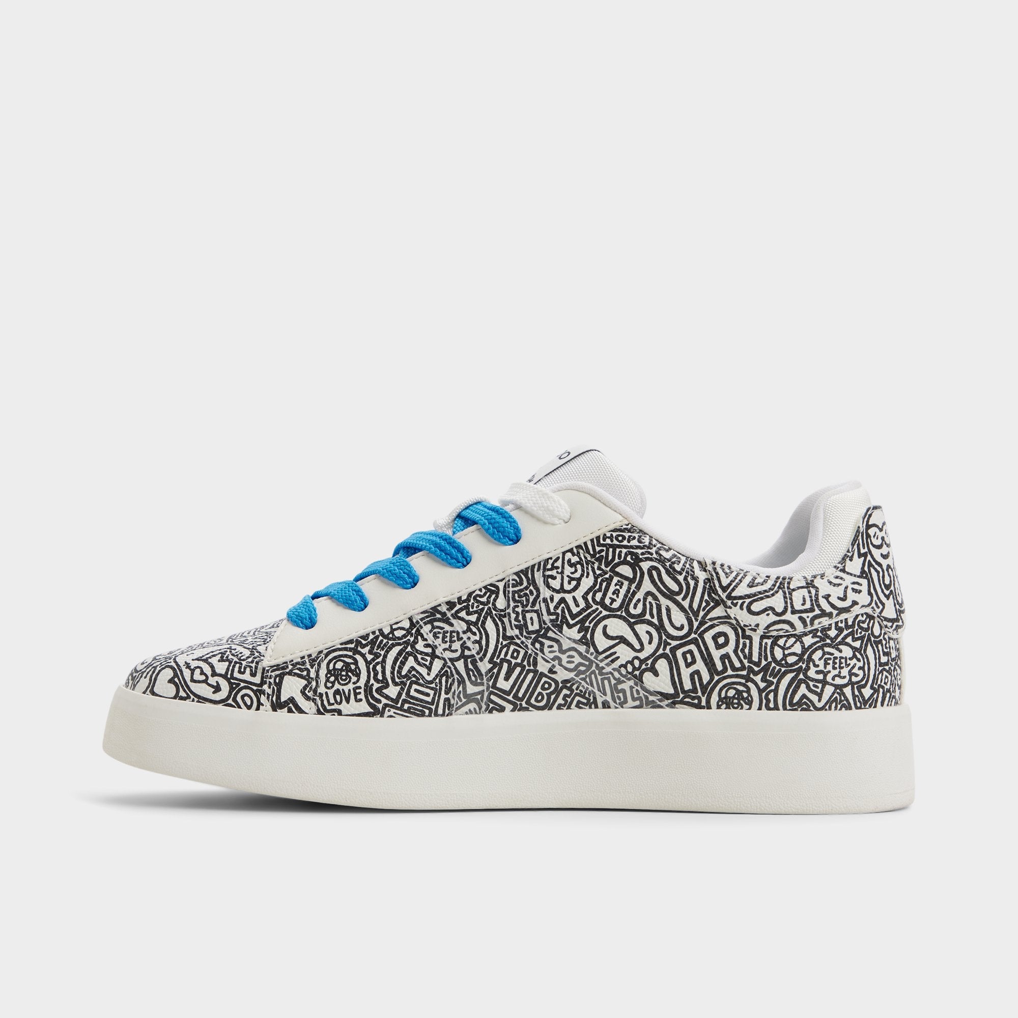 Aldo Timothy in Goodman White Black - Women's low top sneaker, Cup sole White/black