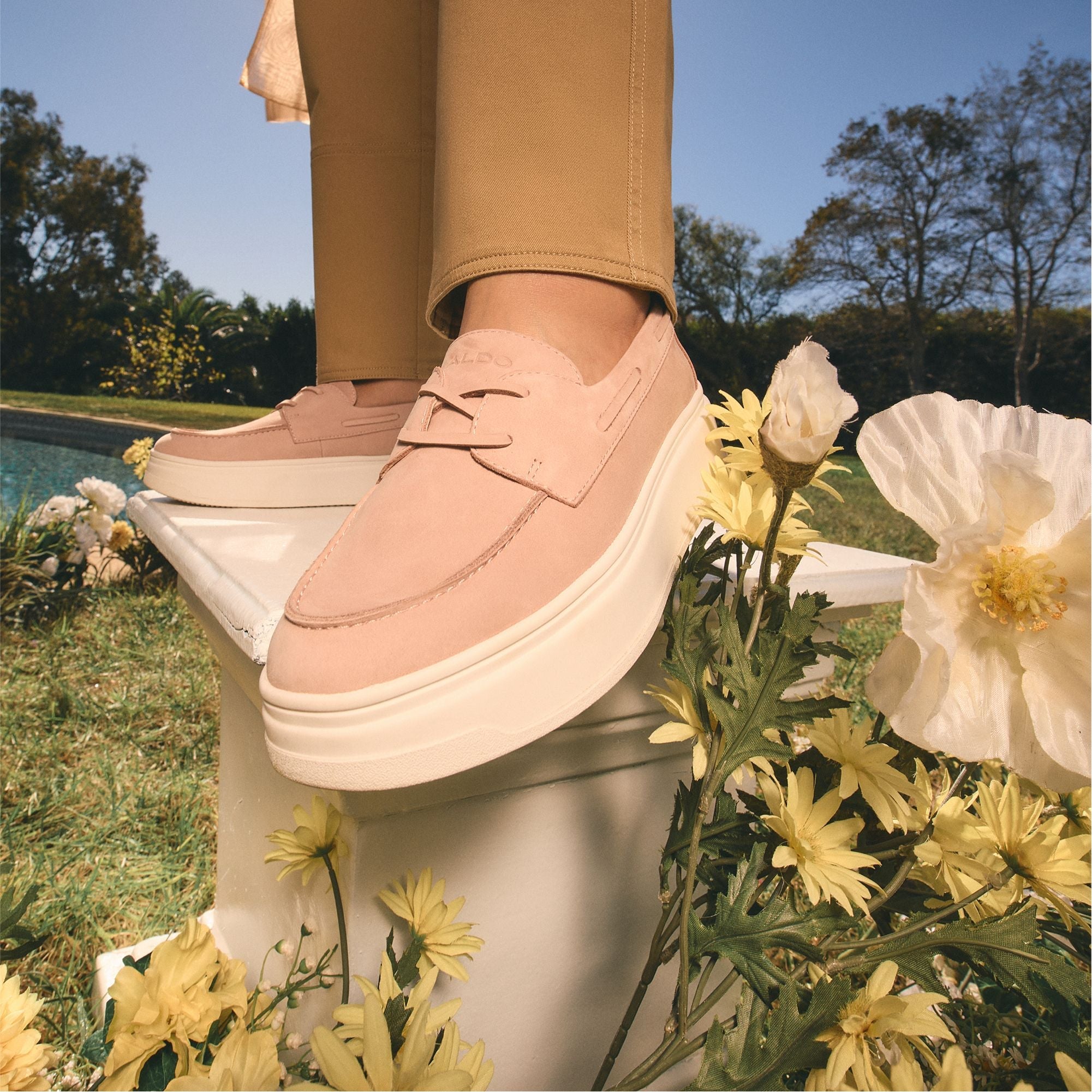 Aldo Wildbreeze Other Pink Women's Slip on sneakers - Boat shoe, Platform Other Pink