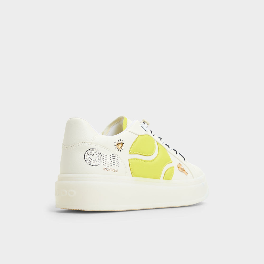Aldo Clubchamp White Combo Women's Platform and wedge sneakers - Low top sneaker White Combo