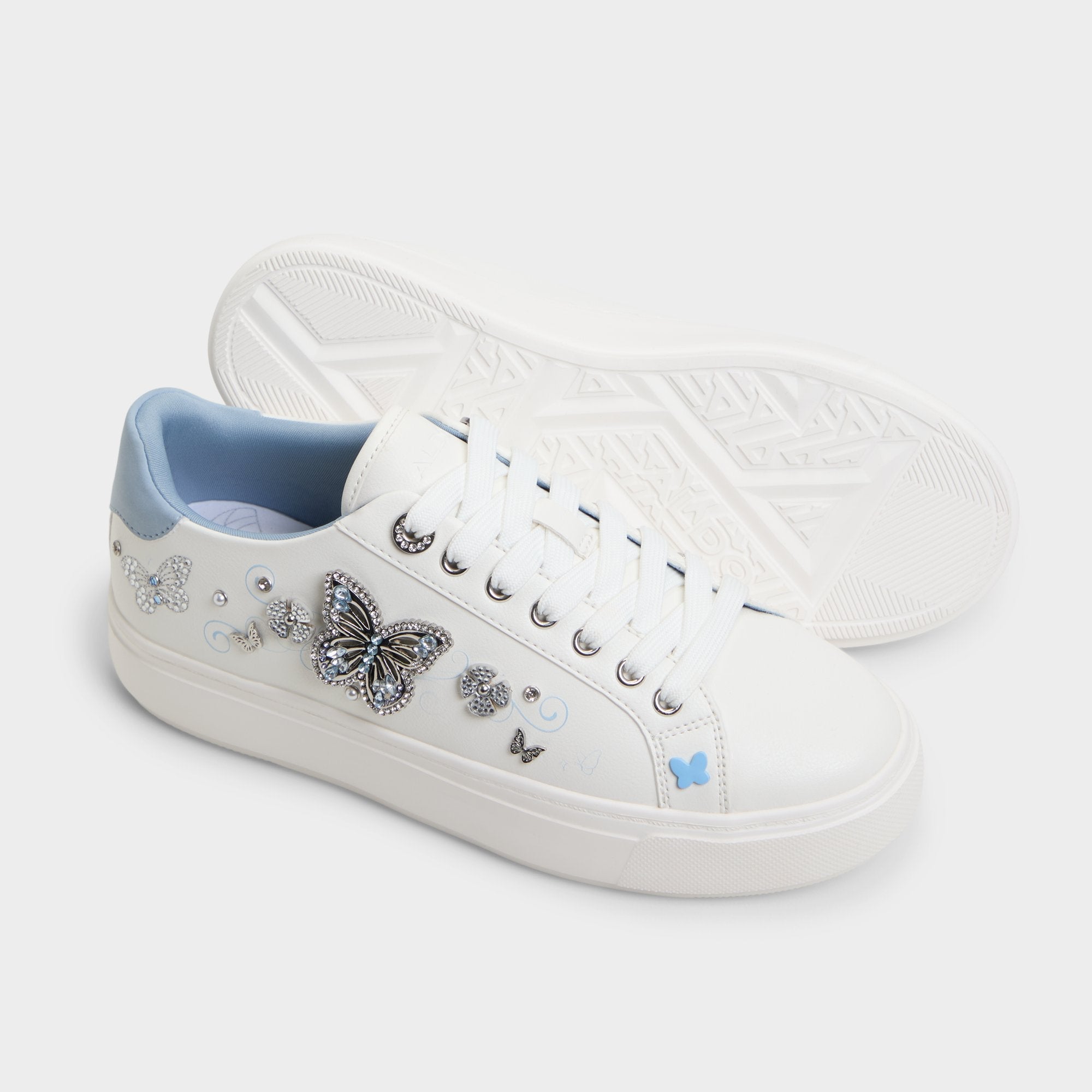 Aldo Saxony White/Multi Women's Platform and wedge sneakers - Low top sneaker White/Multi