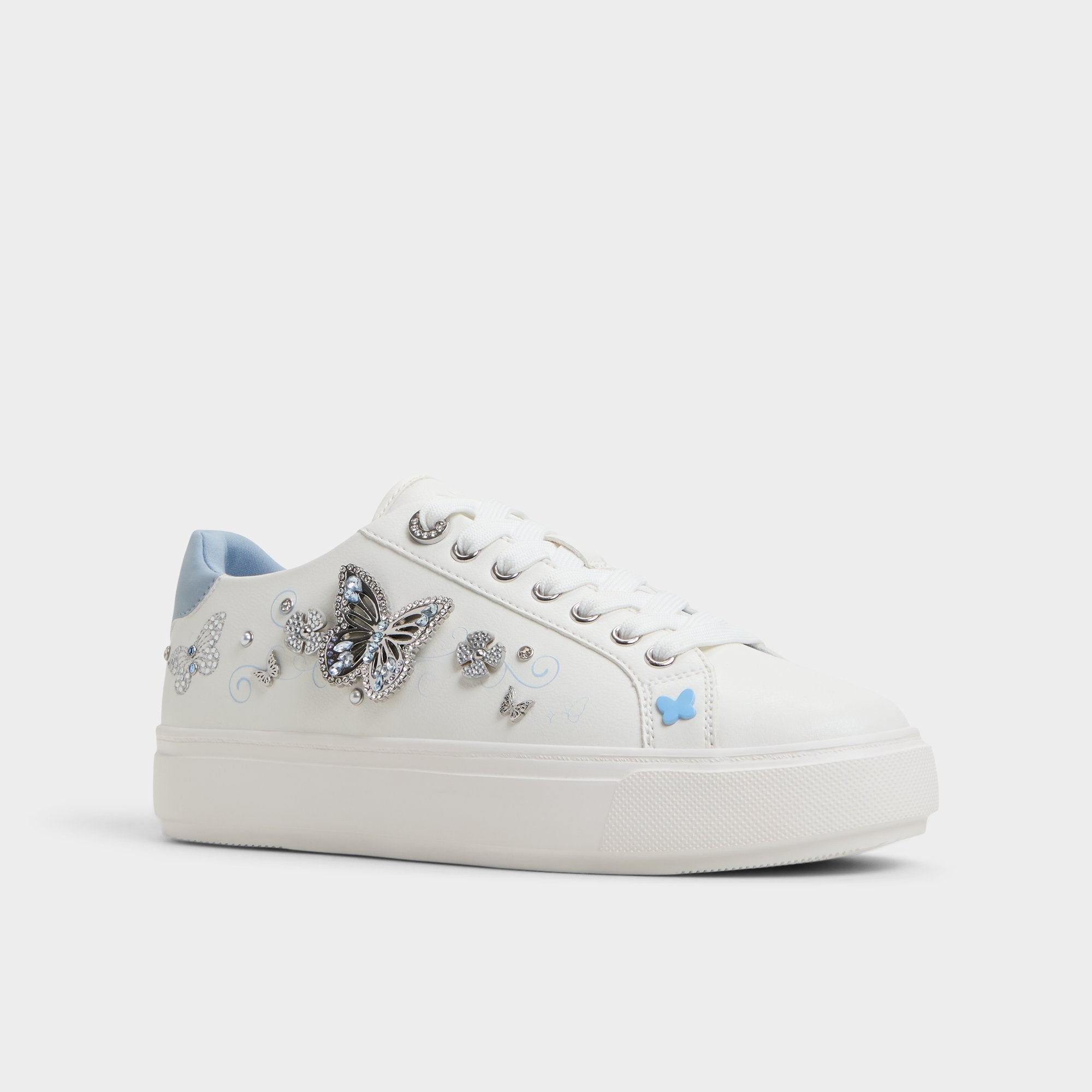 Aldo Saxony White/Multi Women's Platform and wedge sneakers - Low top sneaker White/Multi
