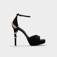 Aldo Medusa in Other Black 14266744 - Strappy heeled sandal, Platform Other black