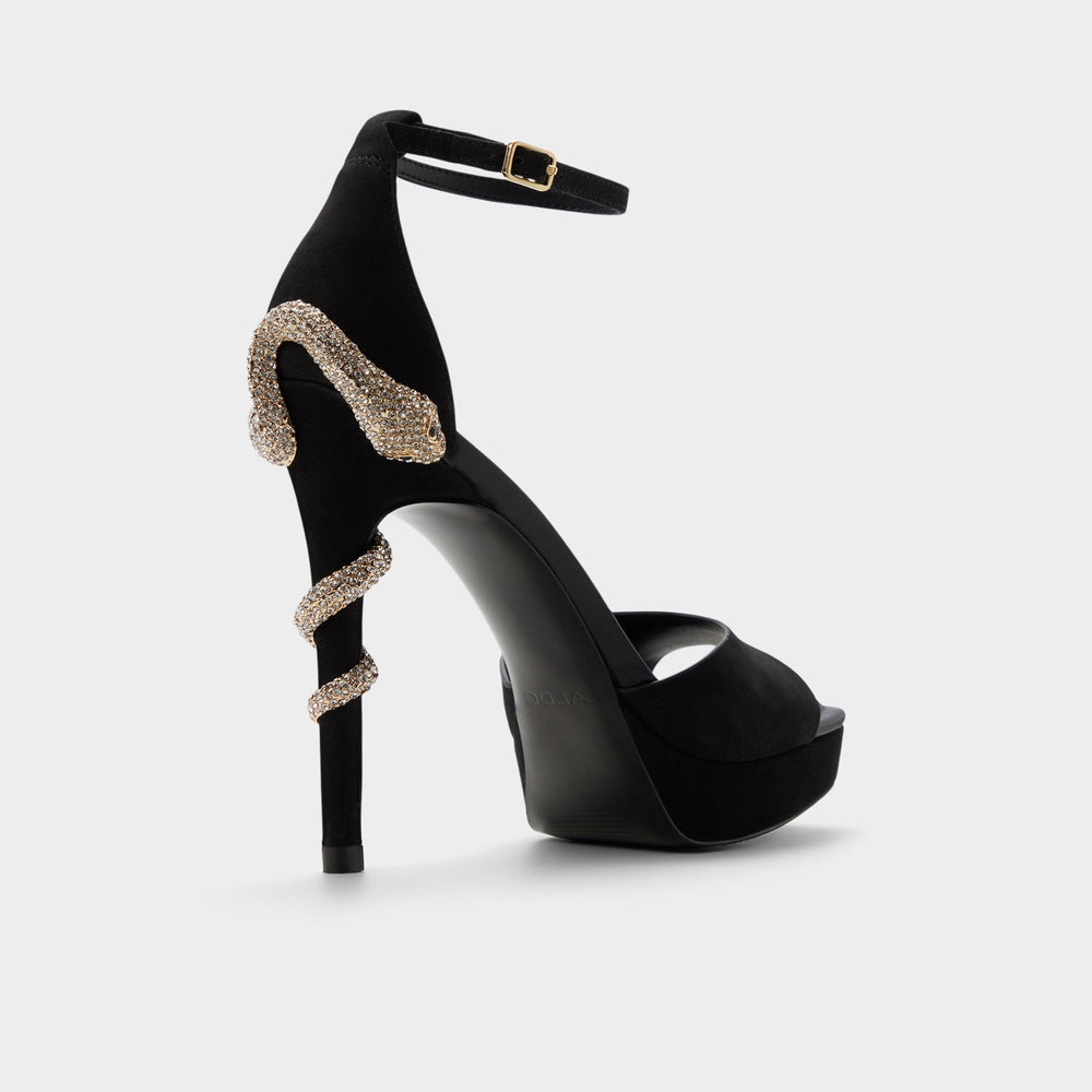 Aldo Medusa in Other Black 14266744 - Strappy heeled sandal, Platform Other black