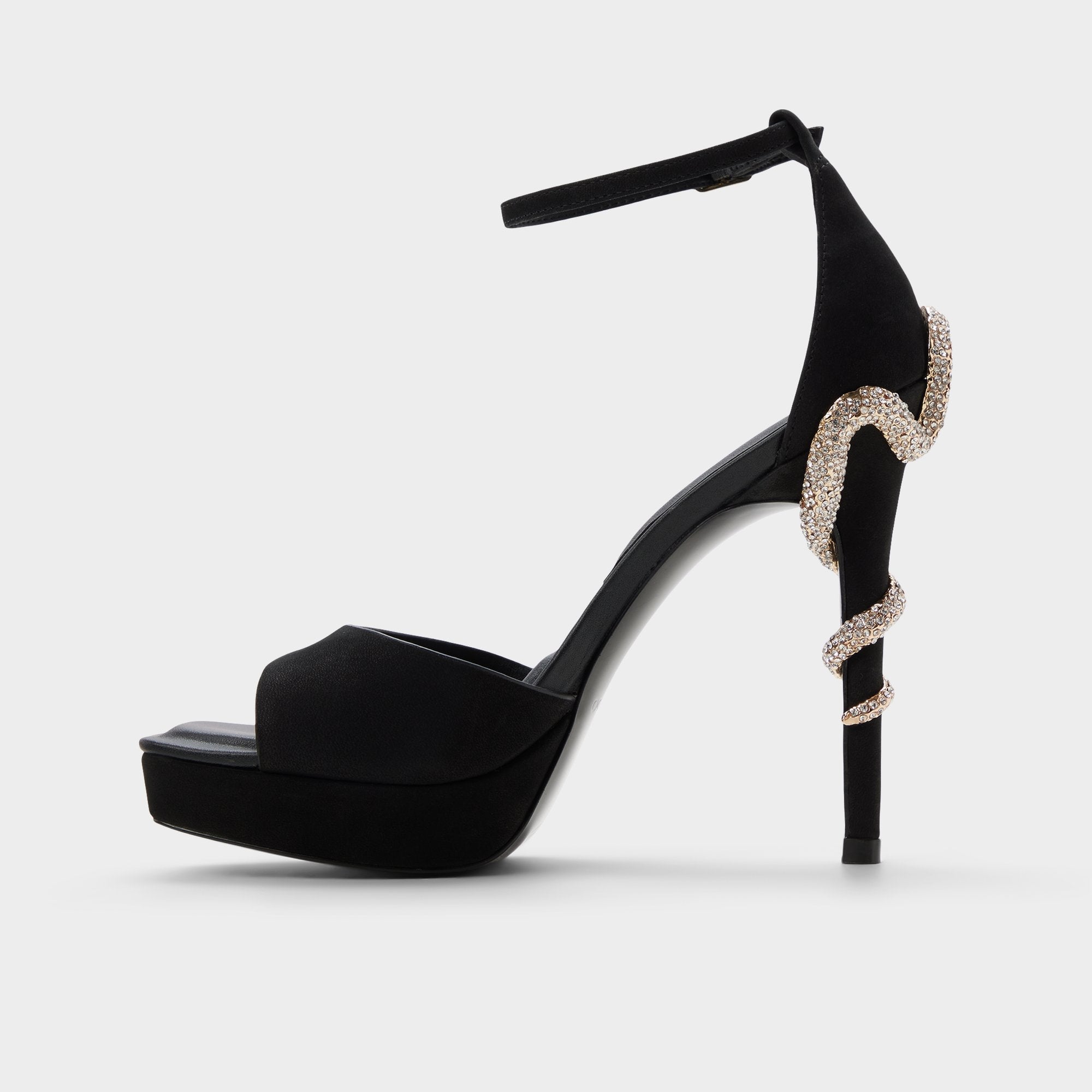 Aldo Medusa in Other Black 14266744 - Strappy heeled sandal, Platform Other black