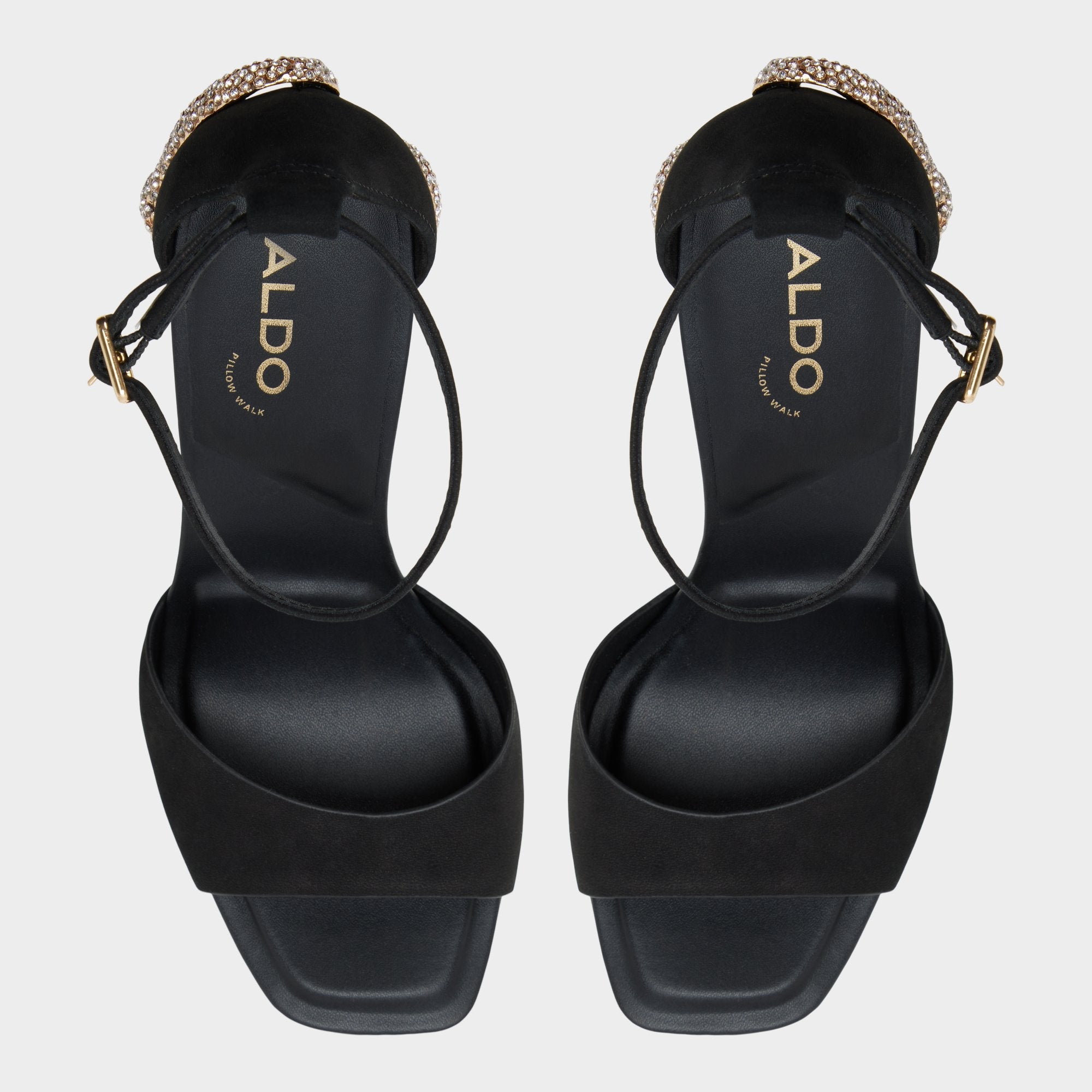 Aldo Medusa in Other Black 14266744 - Strappy heeled sandal, Platform Other black