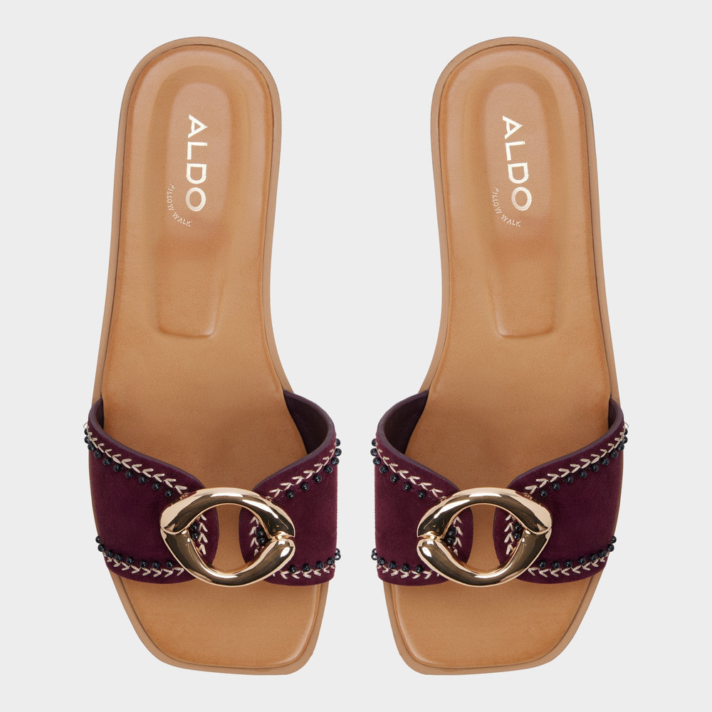 Aldo Biggin in Bordo - Slide sandal Bordo