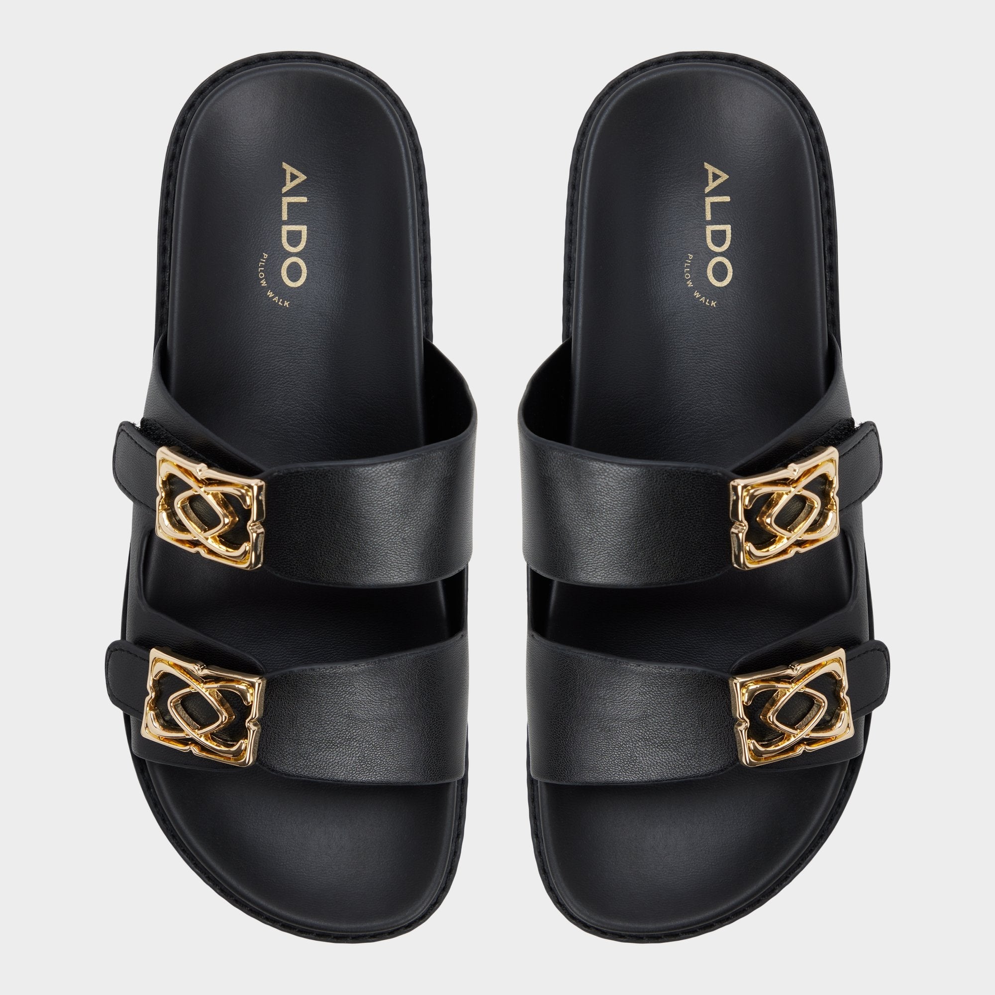 Aldo Mungos in Black - Footbed sandal, Footbed sandal Black