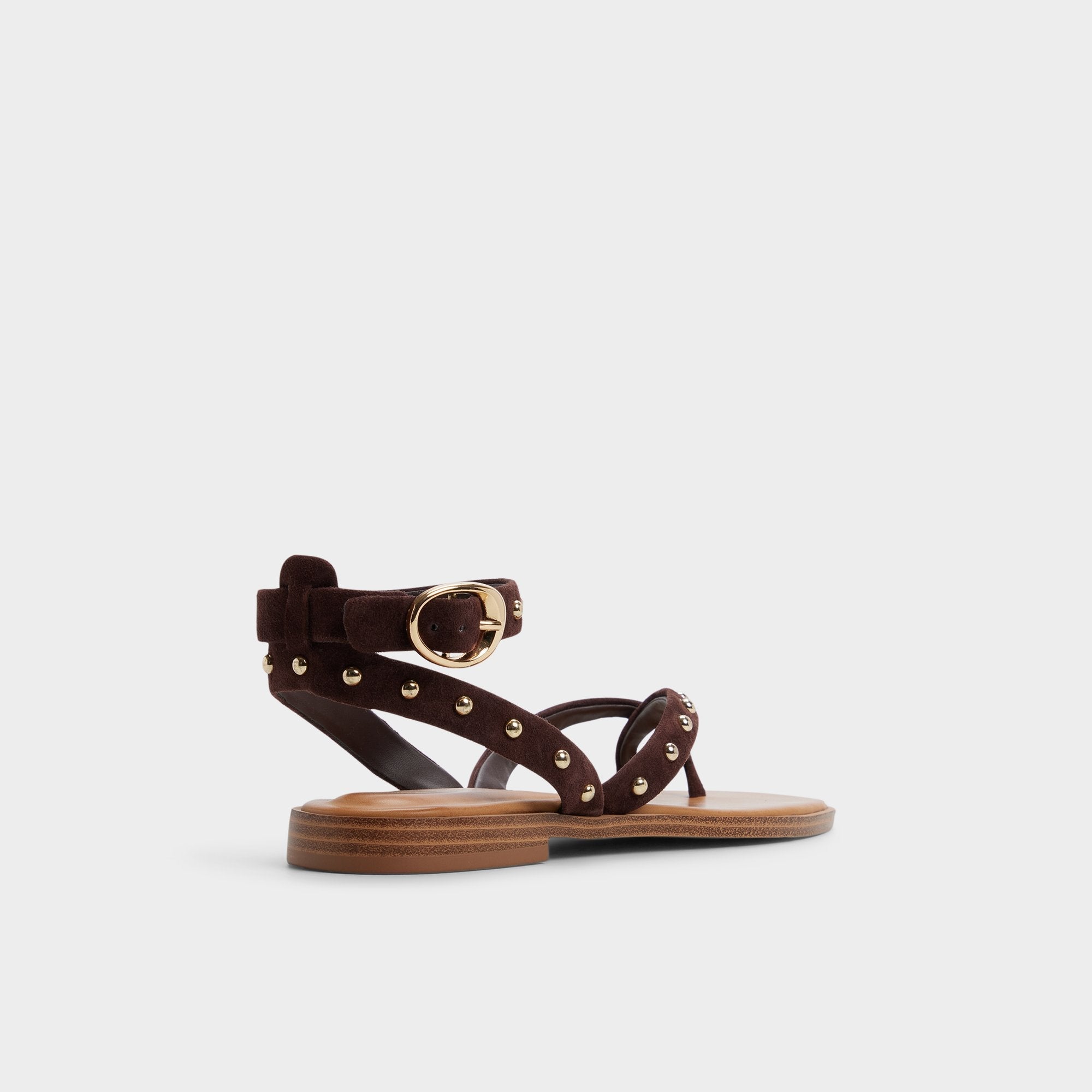 Aldo Daressi in Dark Brown - Flat sandal Dark brown