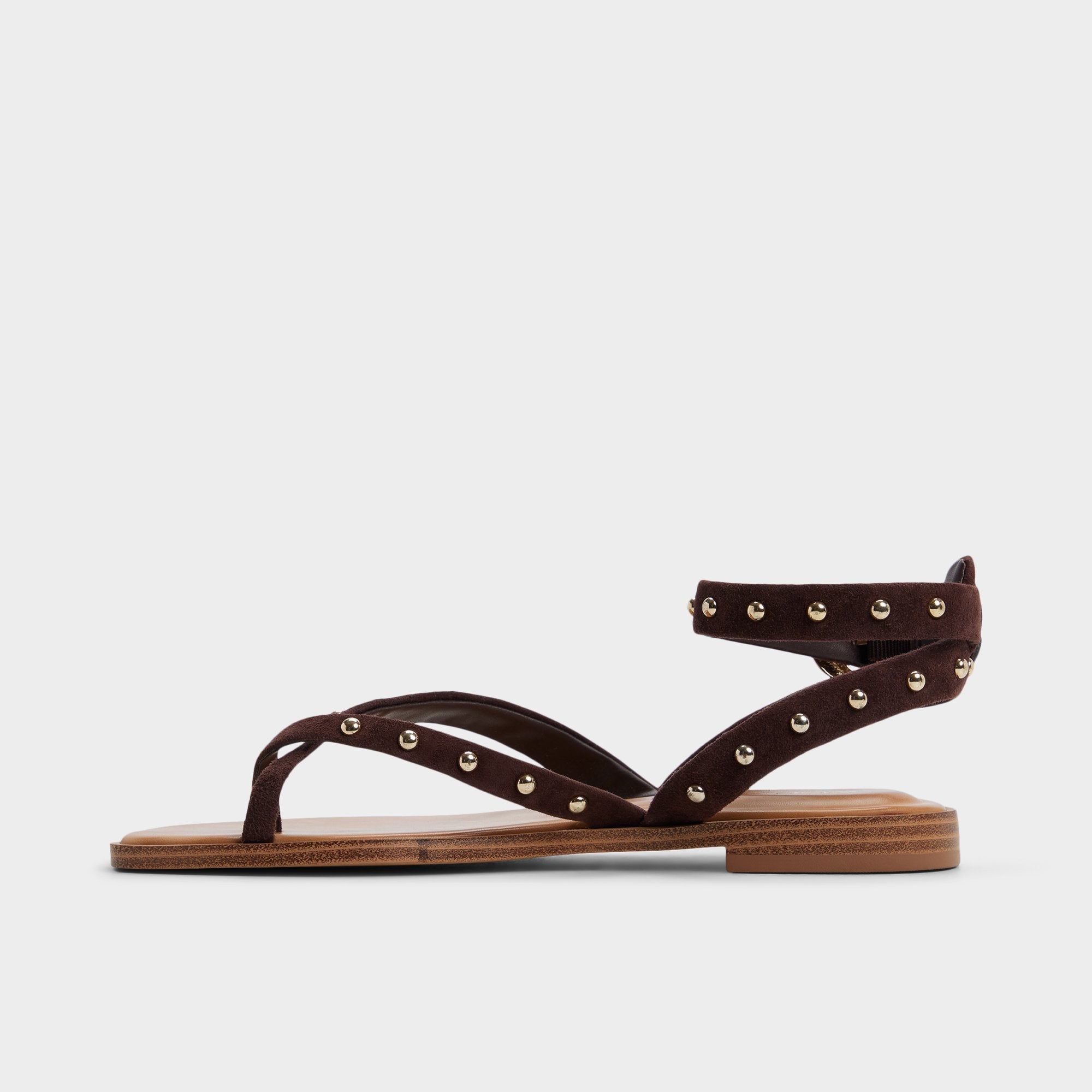 Aldo Daressi in Dark Brown - Flat sandal Dark brown