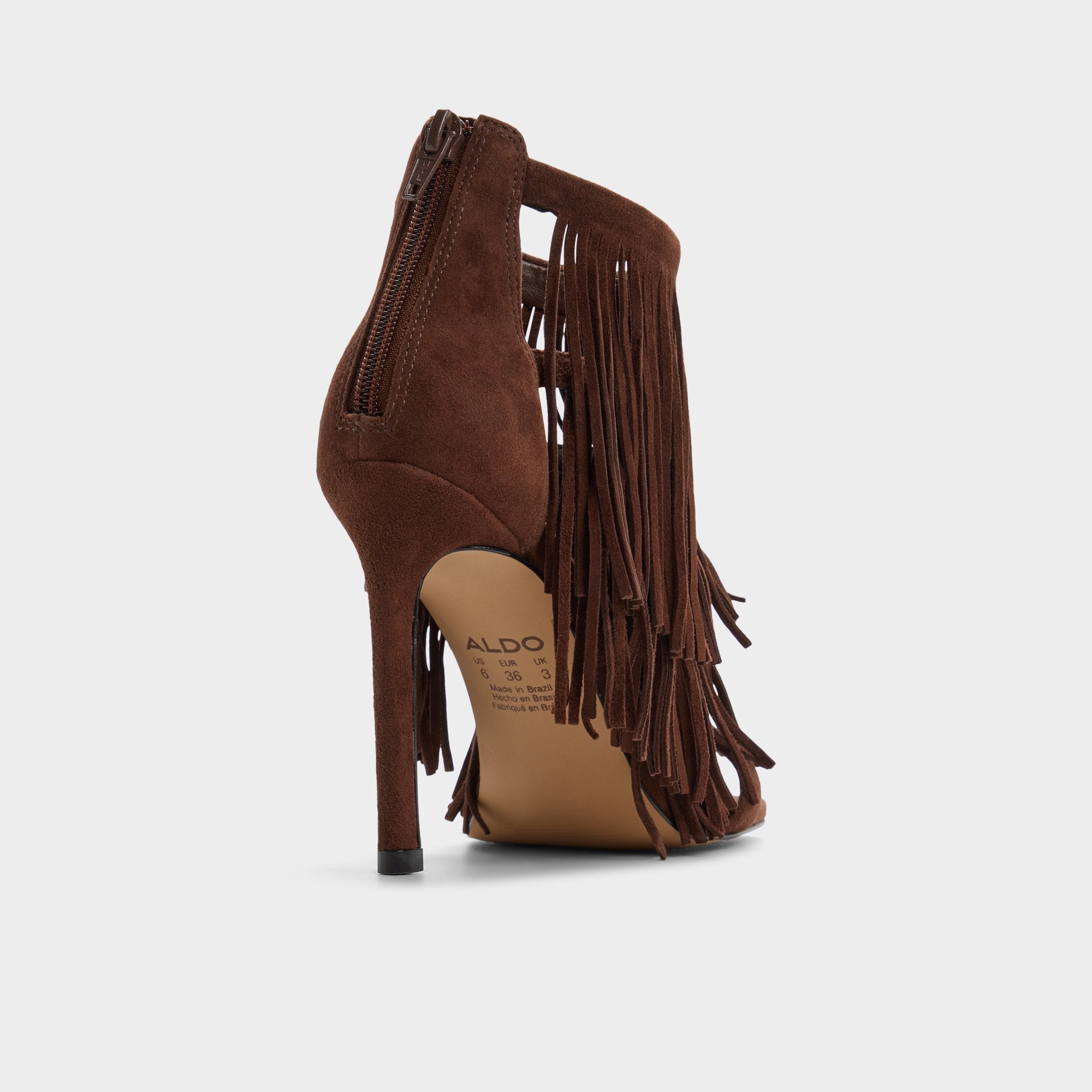 Aldo Nahana in Dark Brown - Strappy heeled sandal, Stiletto heel Dark brown